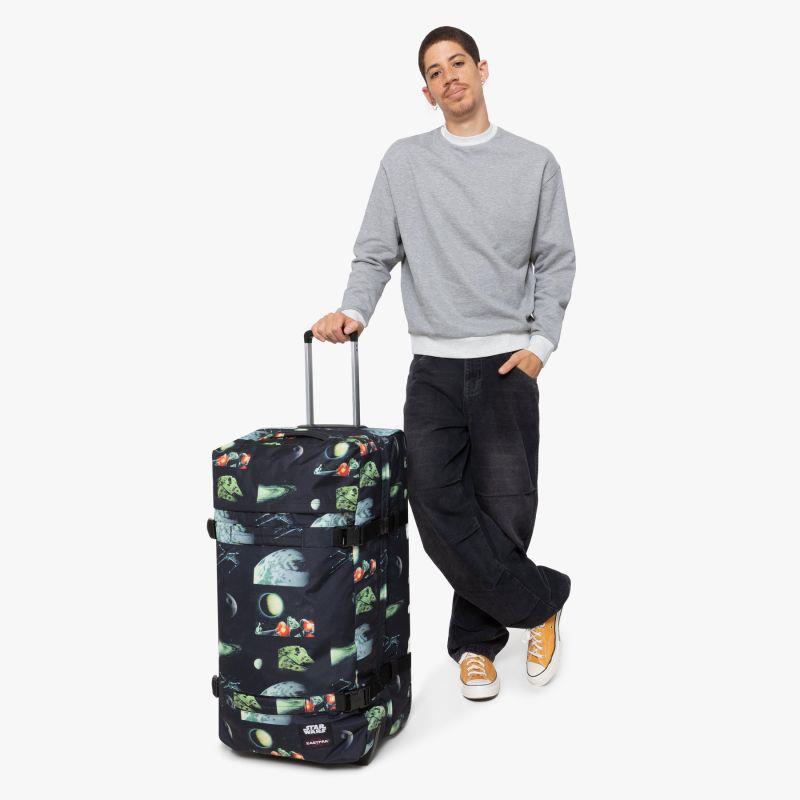 Eastpak 2 Tekerlekli Valiz, Bavul TransitR L Star Wars Galaxy Black