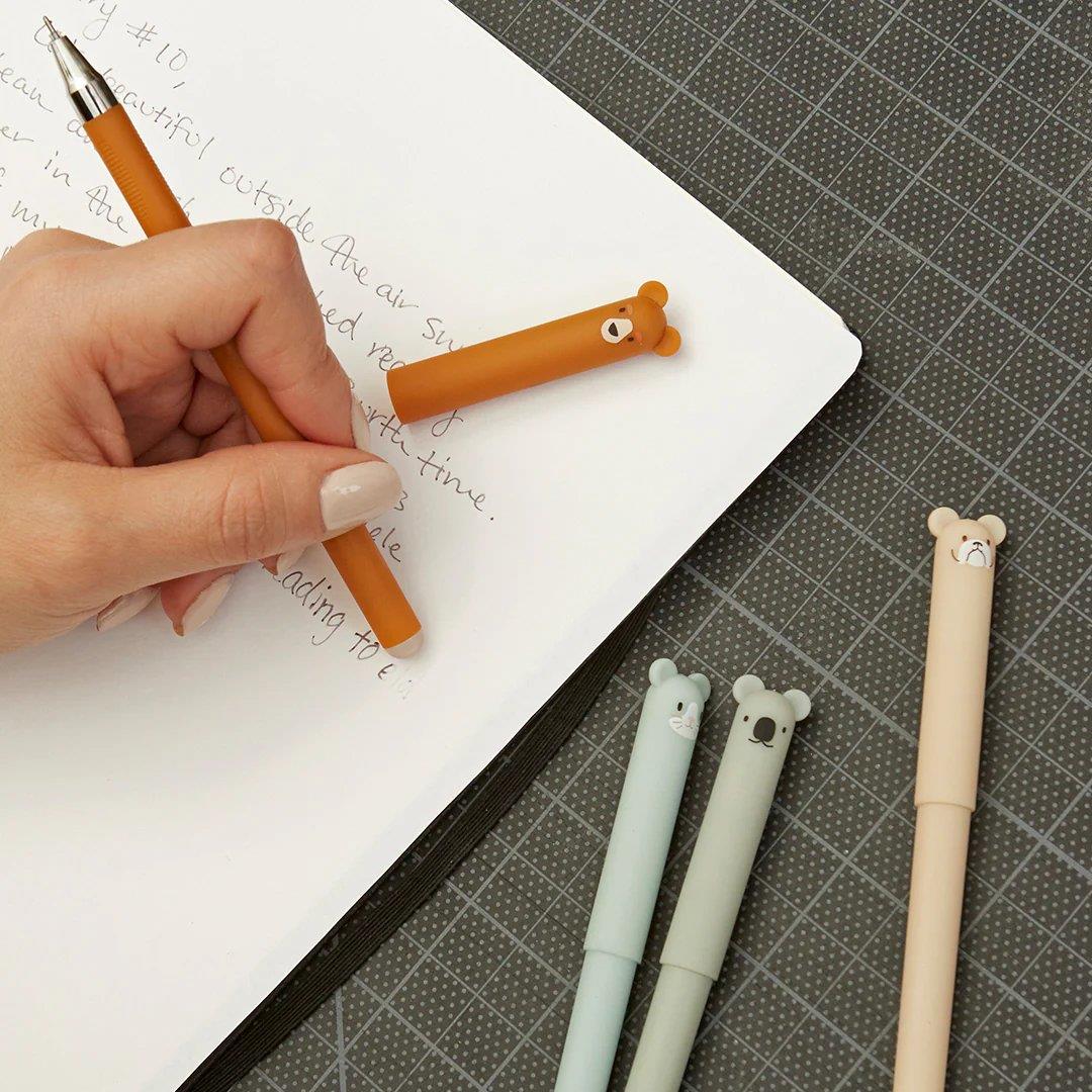 Kikkerland Erasable Animal Pens Silinebilir Kalem Hayvanlar