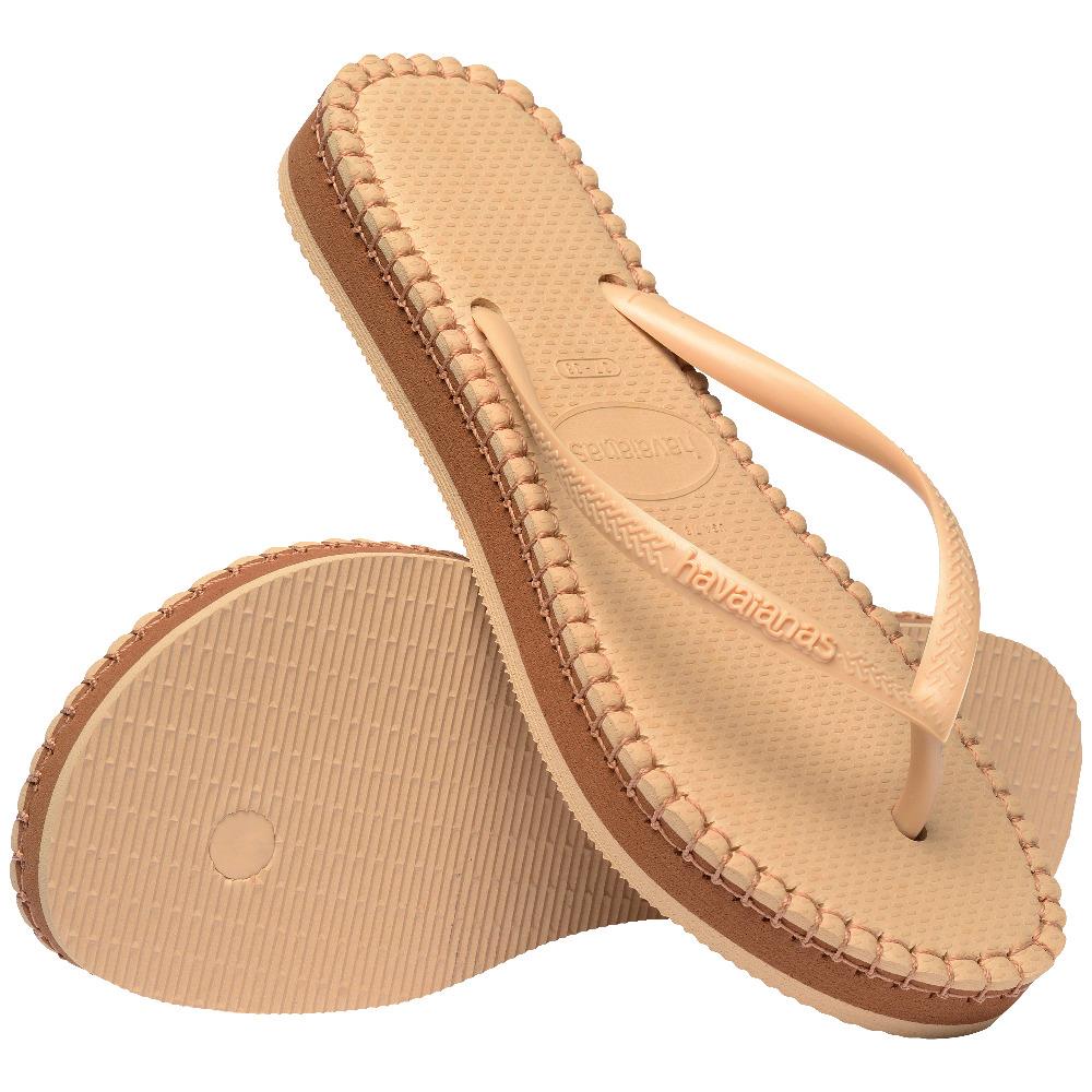Havaianas Parmakarası Terlik Slim Flatform Loop Golden