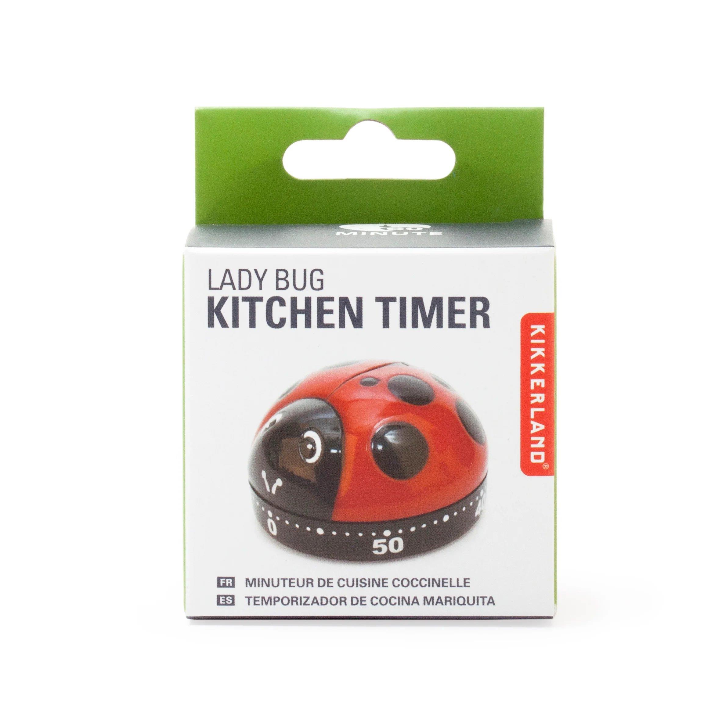 Kikkerland Ladybug Kitchen Timer-Mutfak Zamanlayıcı Uğur Böceği