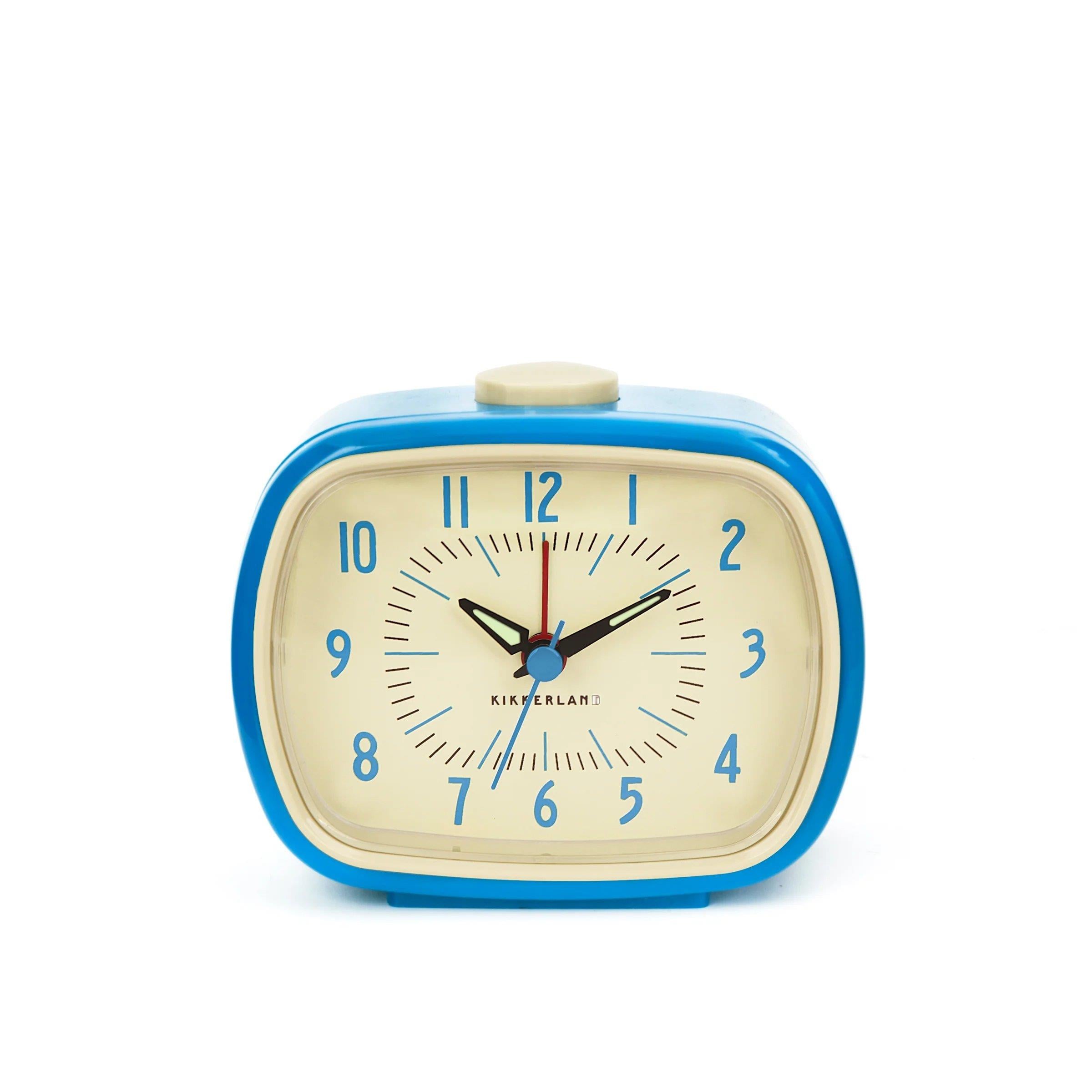 Kikkerland Blue Retro Alarm Clock-Retro Çalar Saat Mavi