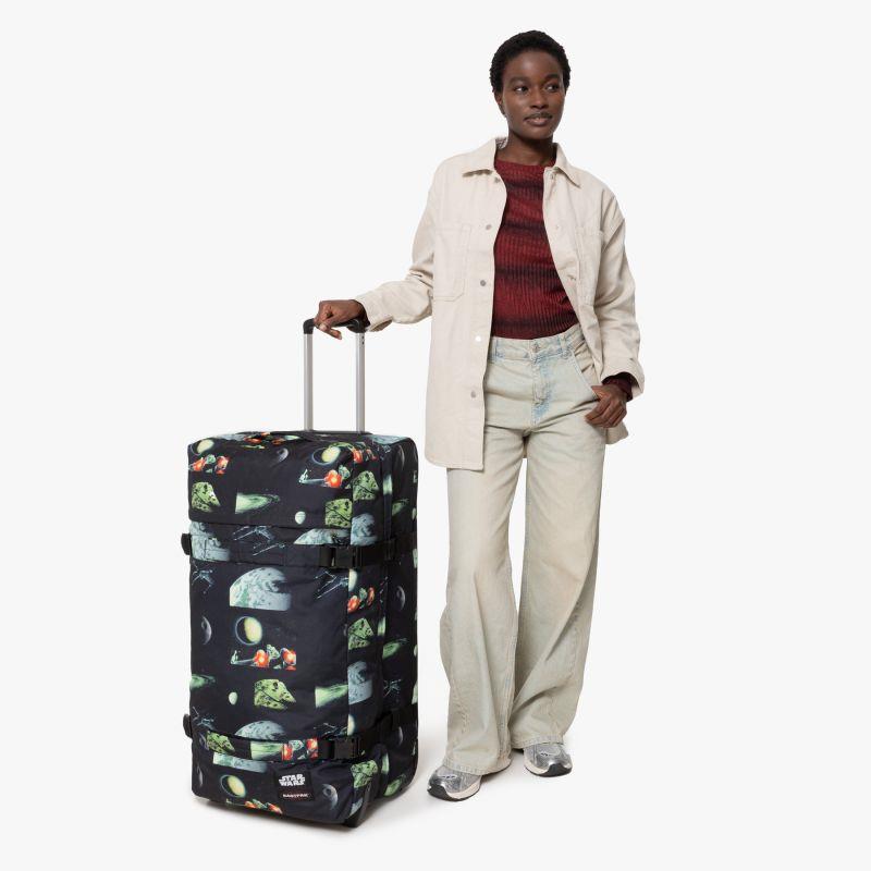 Eastpak 2 Tekerlekli Valiz, Bavul TransitR L Star Wars Galaxy Black
