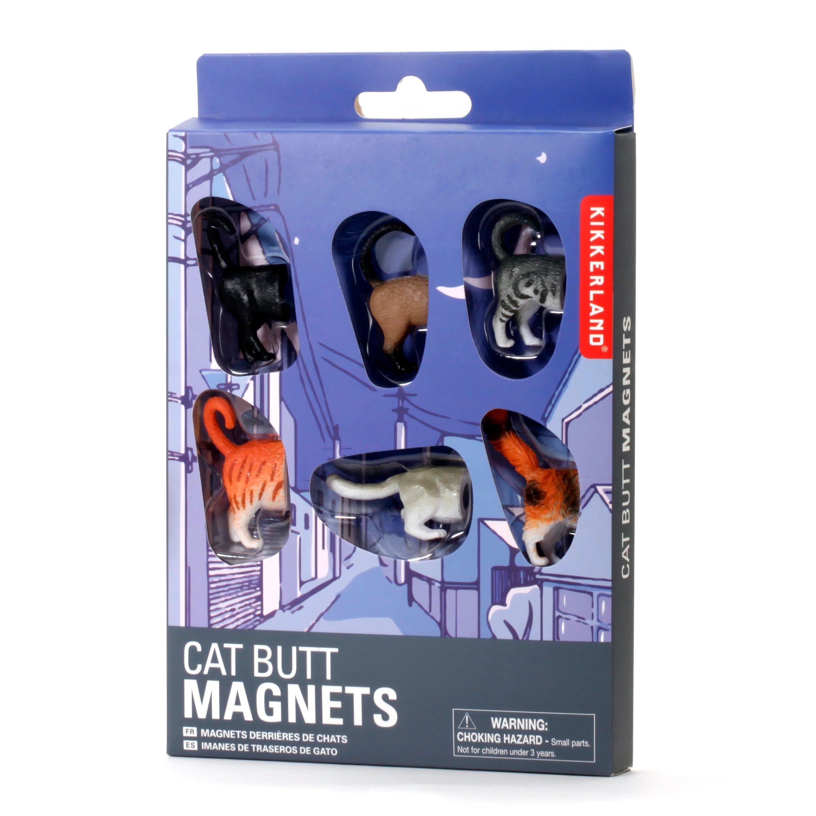 Kikkerland Cat Butt Magnets-Magnet Kedi Poposu