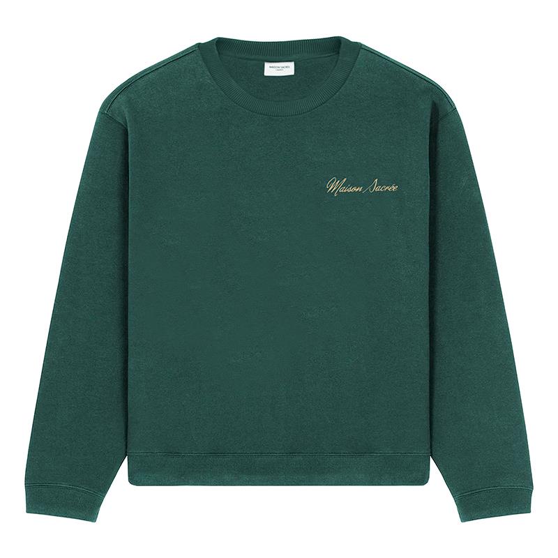 Maison Sacrée Sweatshirt Basic Yeşil