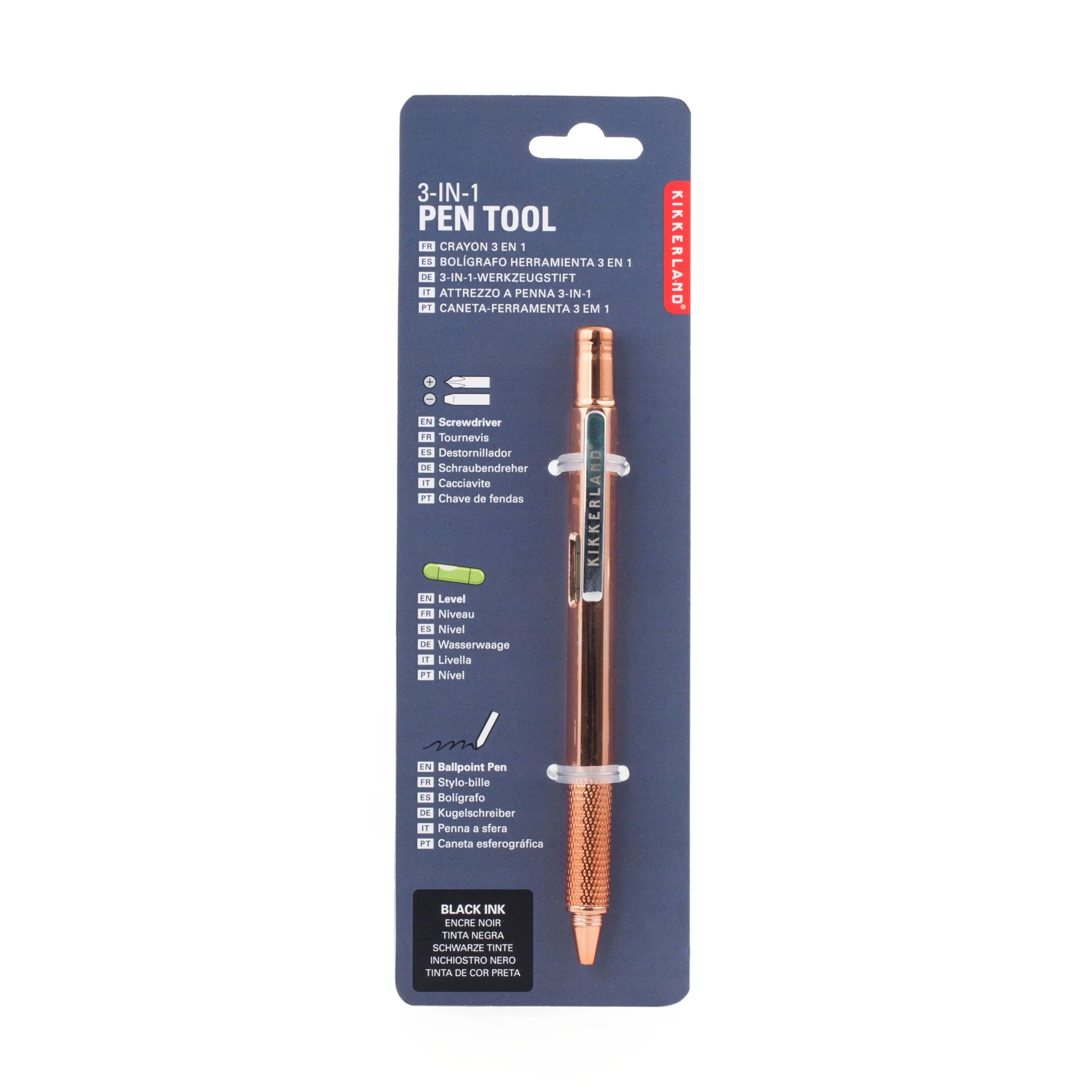 Kıkkerland Copper 3-in-1 Pen Tool-Çok İşlevli Kalem Bakır