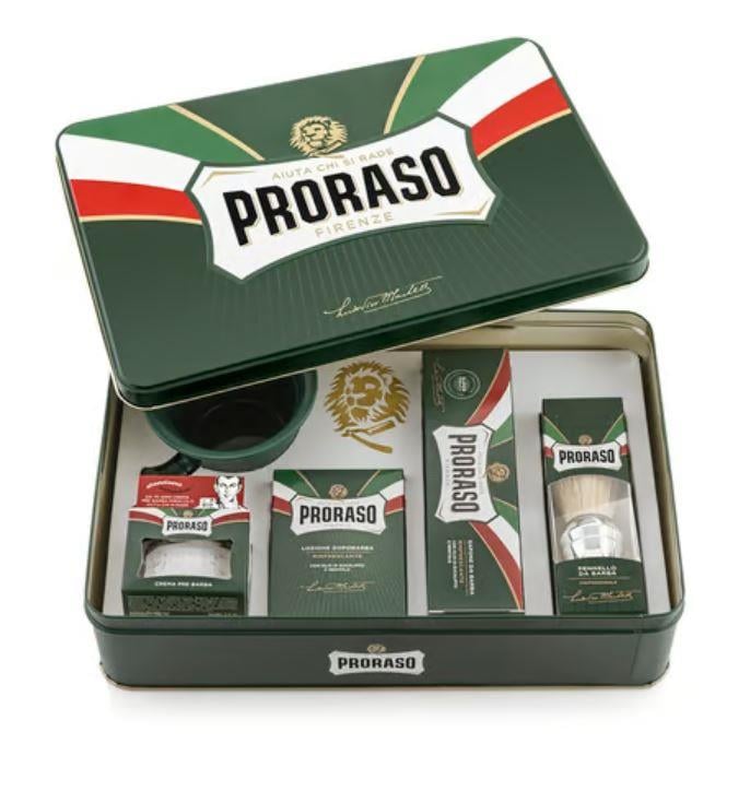Proraso Klasik Metal Kutu Tıraş Seti_400332-998