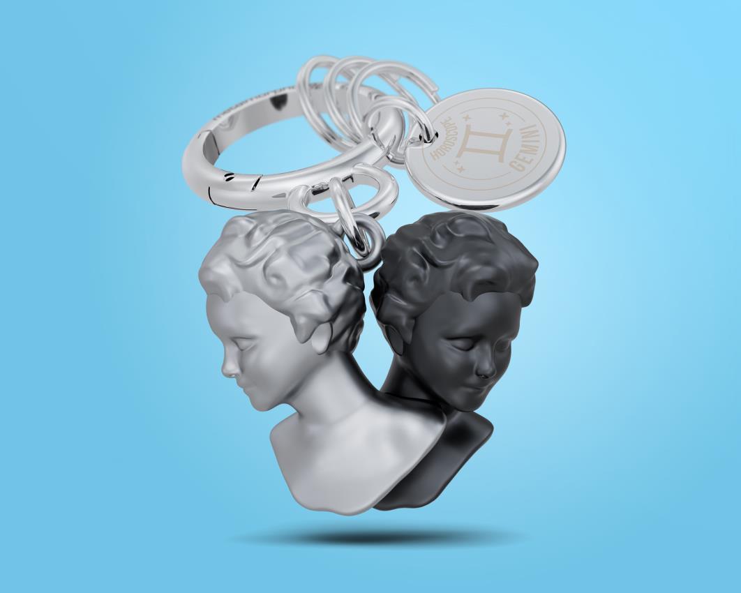 Metalmorphose Burç Koleksiyonu İkizler Burcu Anahtarlık / Çanta Aksesuarı