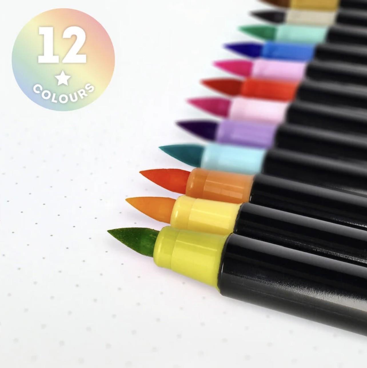 Legami Keçeli Kalem Seti Brush Marker Pastel