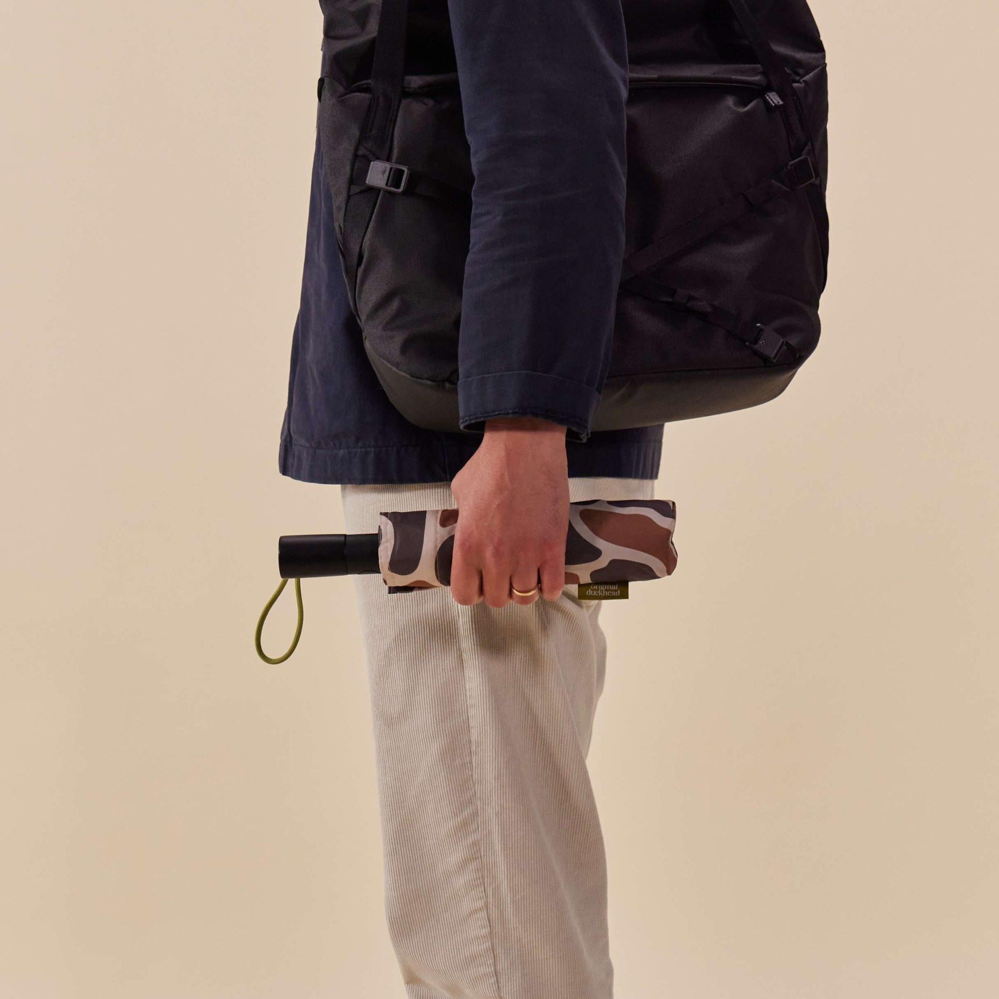 Original Duckhead The Daily Otomatik Şemsiye Beige Ripples