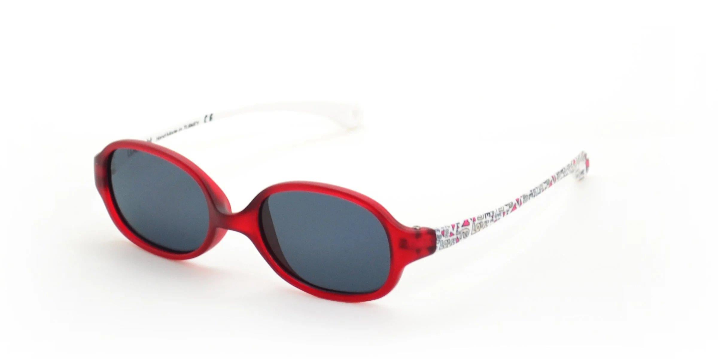 Looklight Bebek Güneş Gözlüğü Bob Matte Jelly Red 0-2 Yaş (LL229)