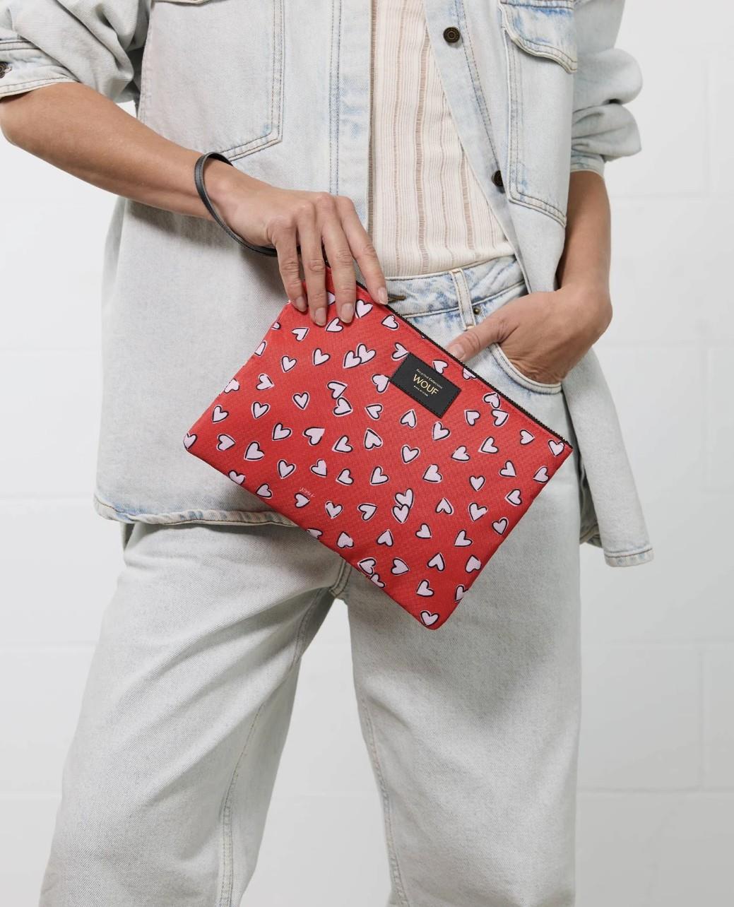 Wouf Clutch, El Çantası XLarge Pouch Daily Crush