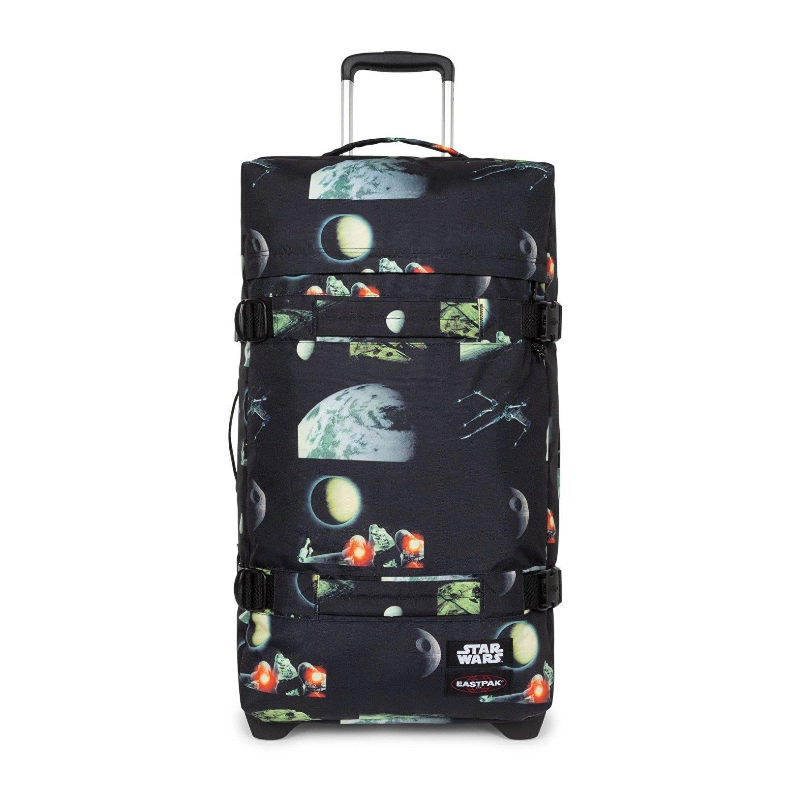 Eastpak 2 Tekerlekli Bavul, Valiz TRANSITR M SW GALAXY BLACK