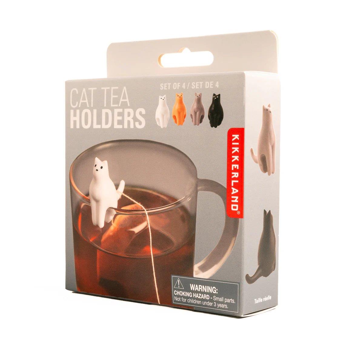Kikkerland Cat Tea Bag Holders Kedi Şekilli Çay Poşeti Tutucu