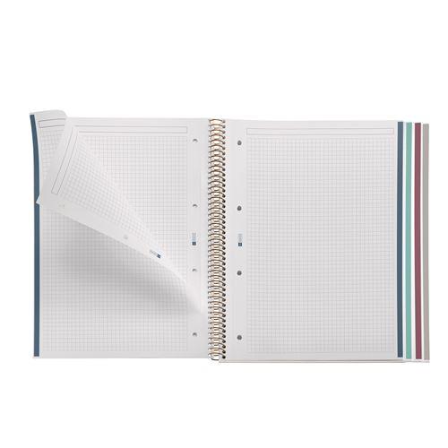 Miquelrius A4 Spiralli Kareli Defter Çiçekler