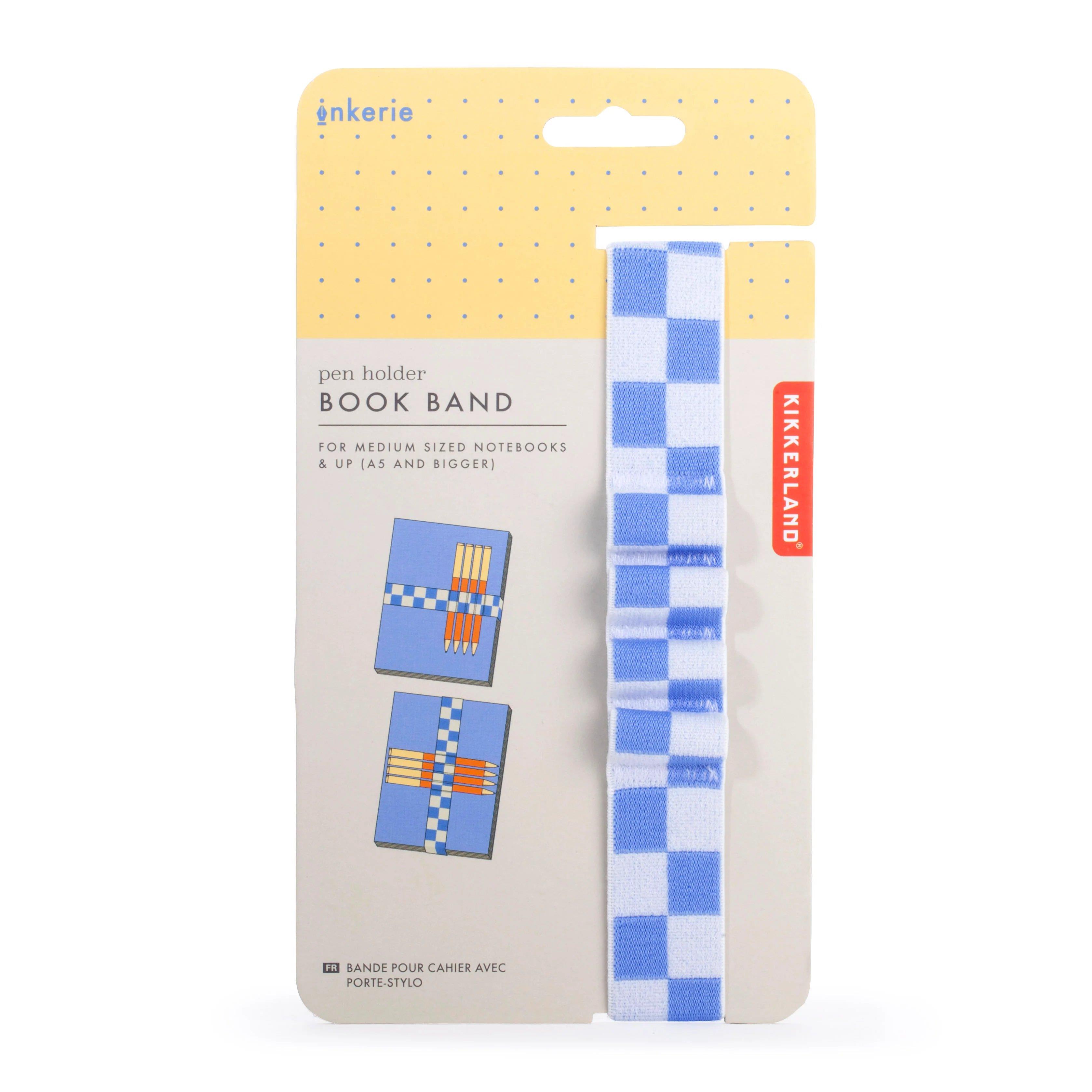 Kikkerland Pen Holder Book Band Defter Üzeri Kalemlik Mavi