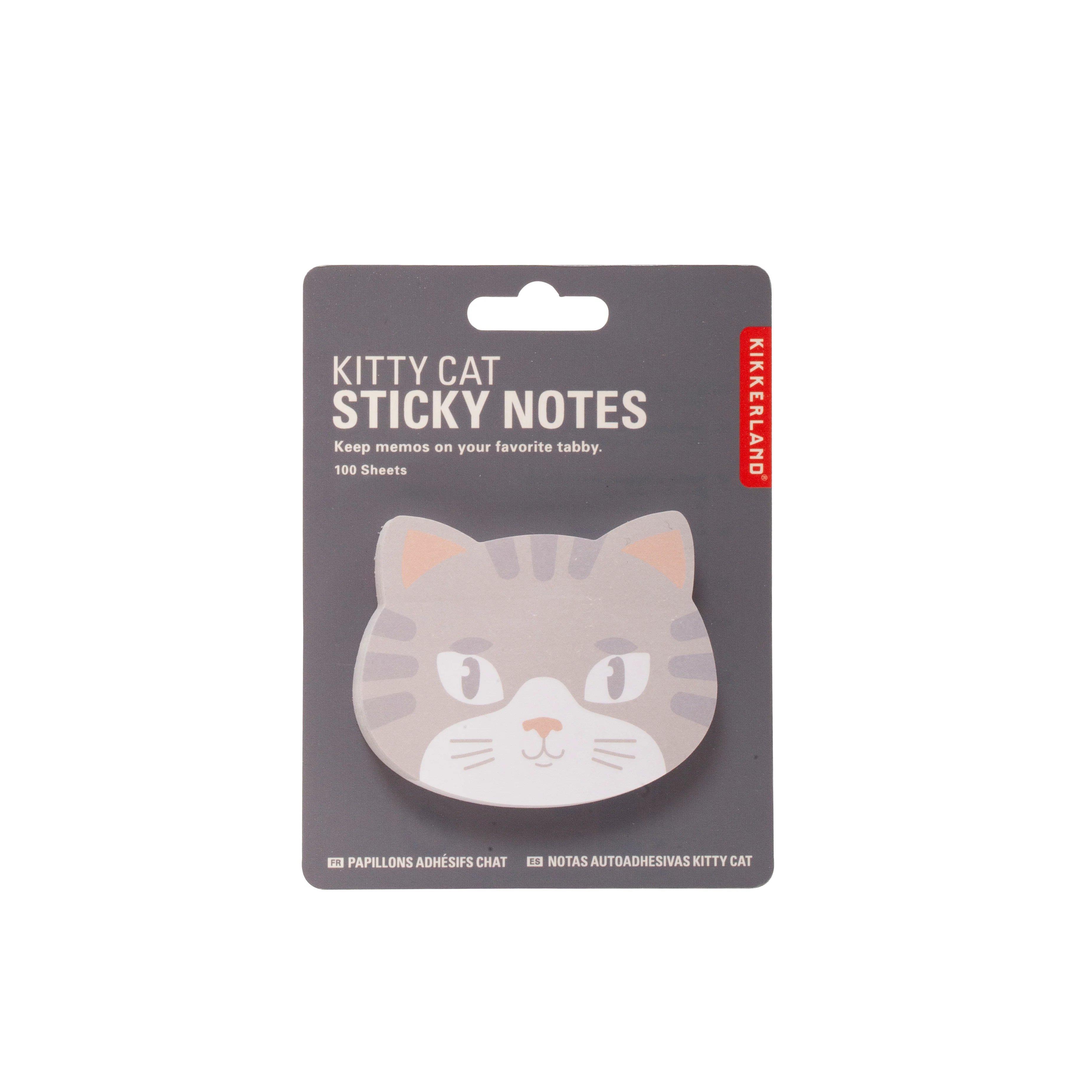 Kikkerland Kitty Cat Sticky Notes-Yapışkanlı Not Kağıdı Kedi