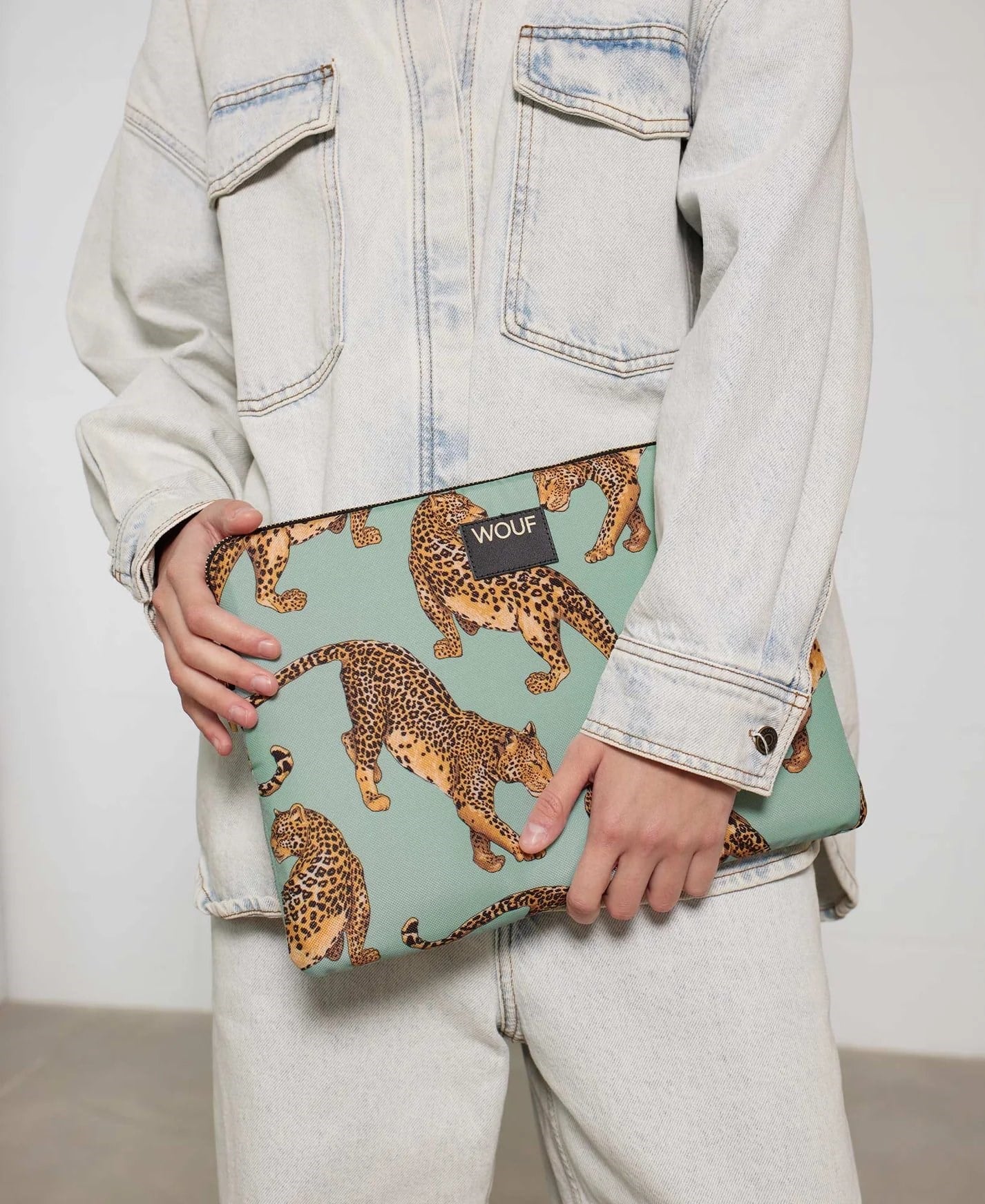 Wouf Laptop Kılıfı Daily Collection Emerald Leopard 13