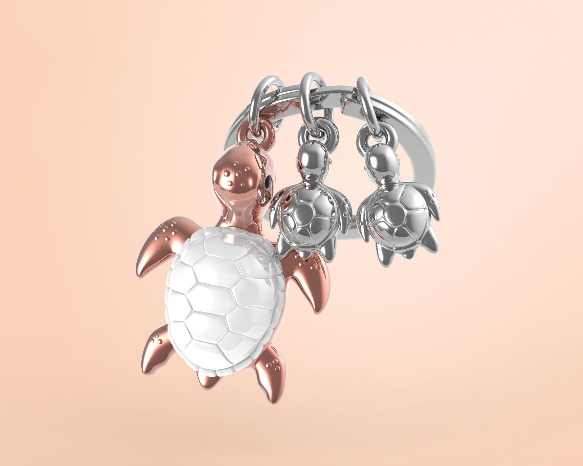 Metalmorphose Anahtarlık Kaplumbağa Ailesi