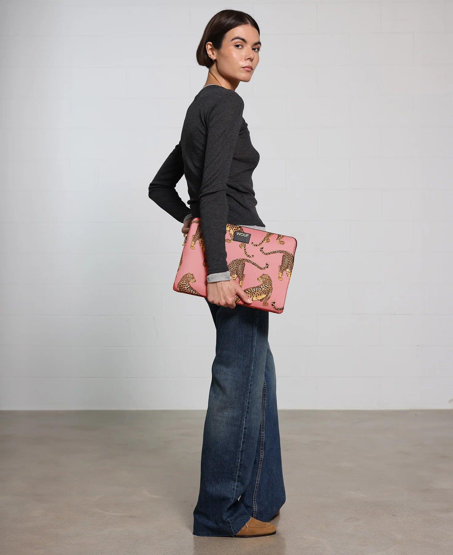 Wouf Laptop Kılıfı Daily Collection Blush Leopard 15