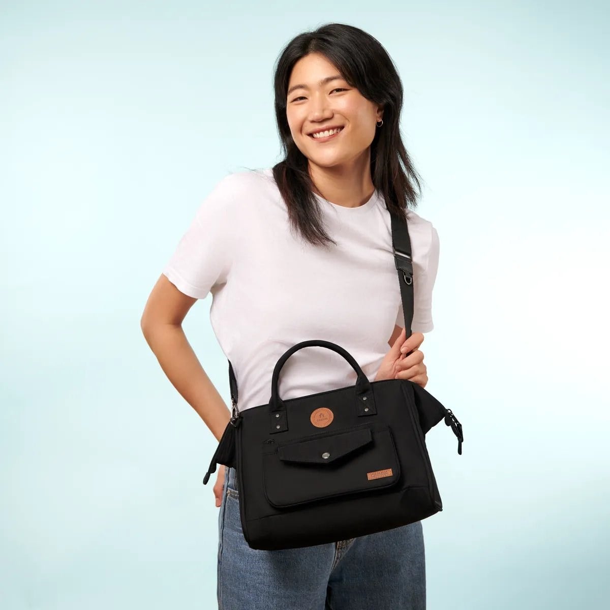 Cabaia Cross Body Bag Cambridge Large Omuz Çantası – 9,2 L Su İtici Günlük Çanta