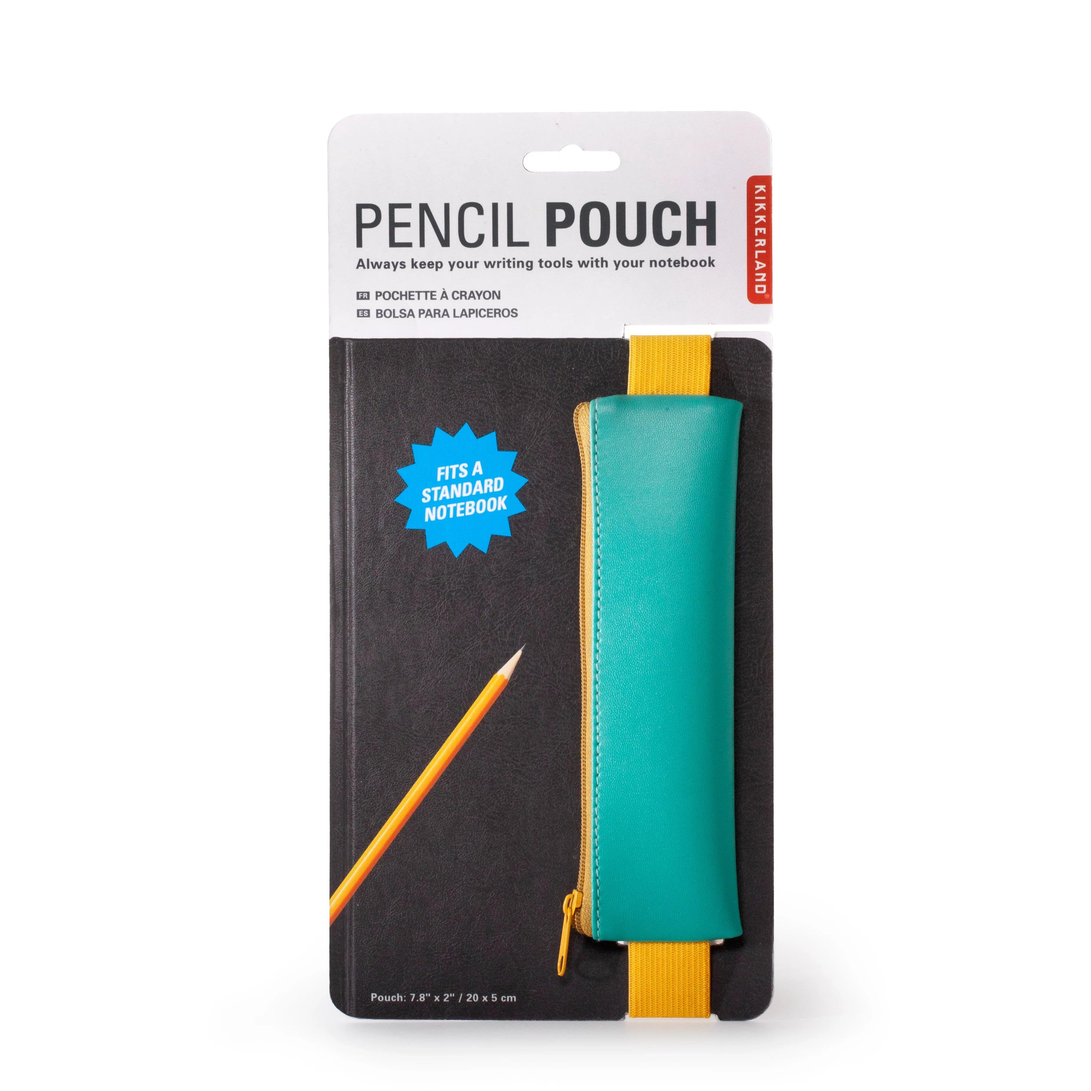 Kikkerland Pencil Pouch - Elastik Bantlı Fermuarlı Kalemlik, Kalem Kutusu