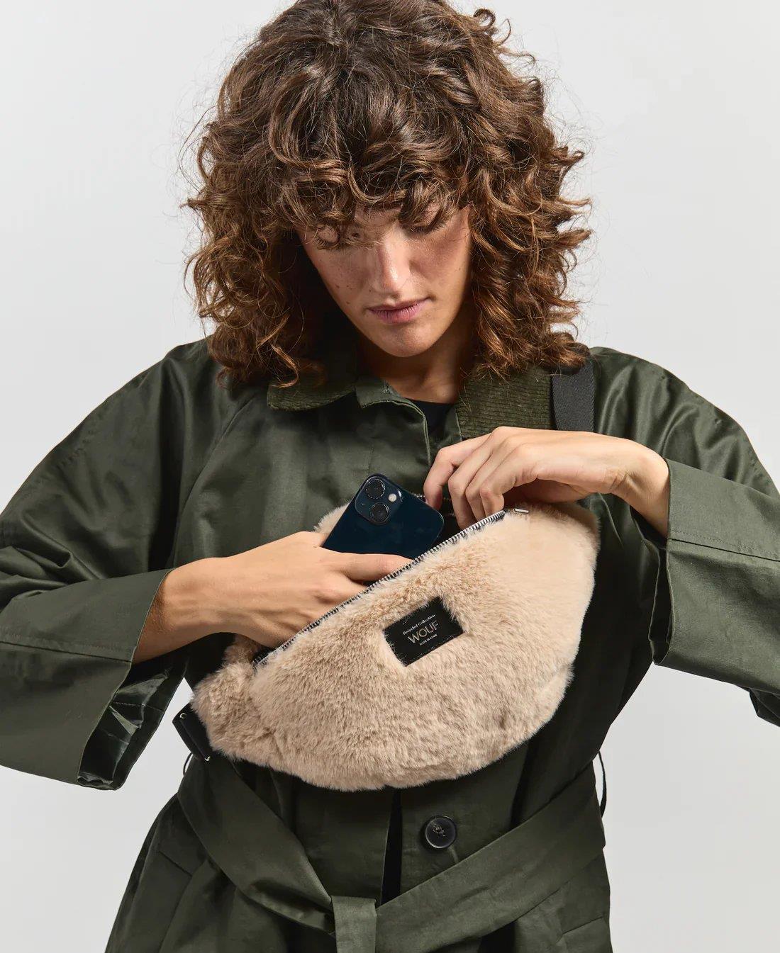 Wouf Bel Çantası Waist Bag Faux Fur Nevada