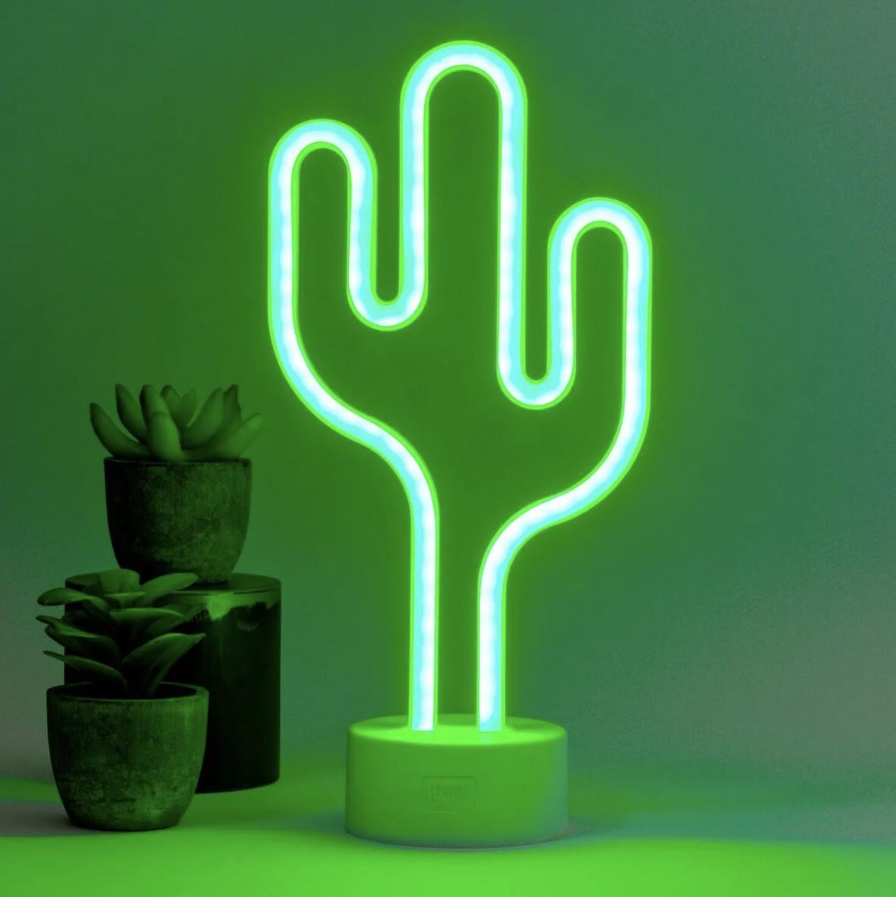 Legami Dekoratif Neon Led Lamba Kaktüs