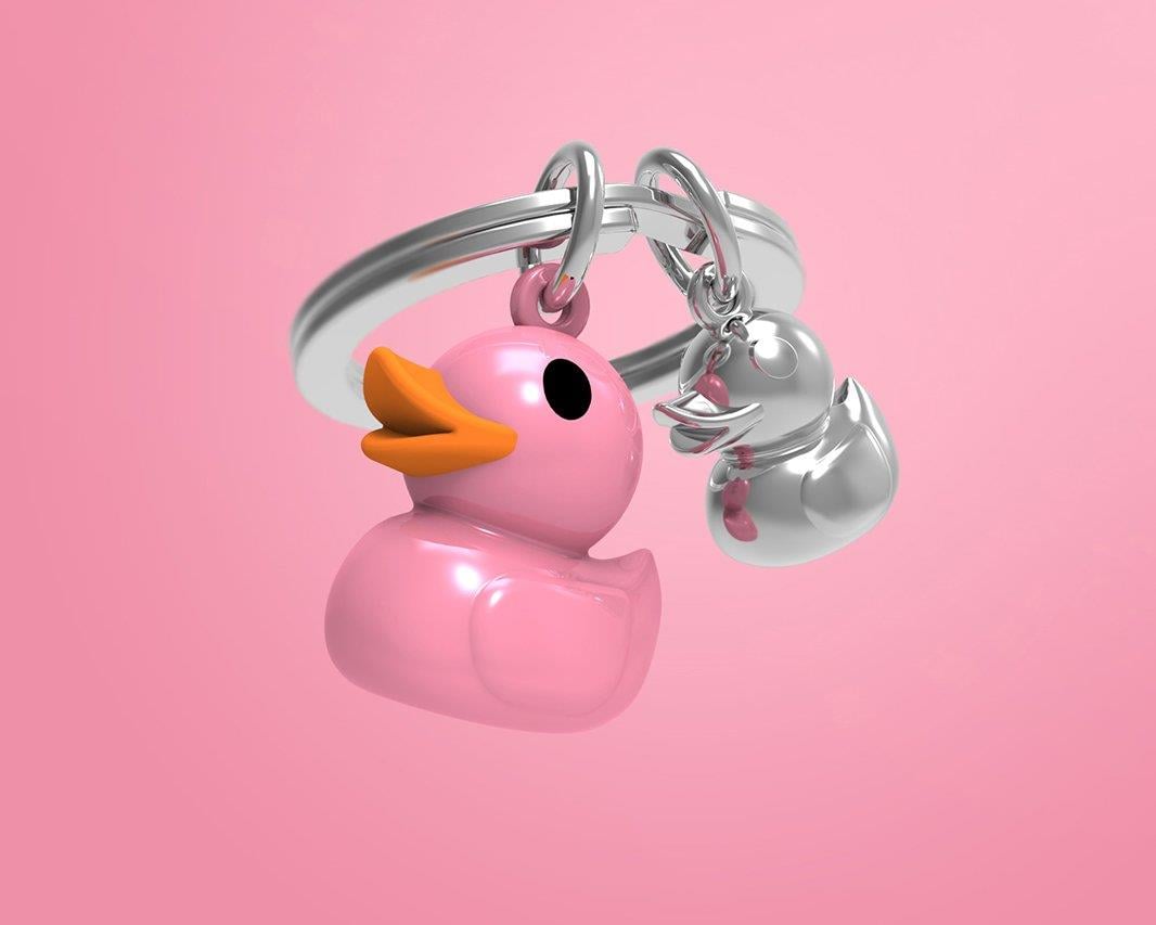 Metalmorphose Anahtarlık Pembe Ördek