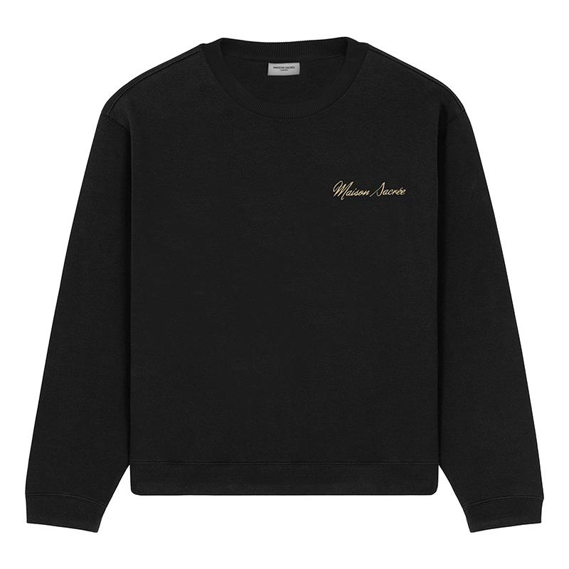 Maison Sacrée Sweatshirt Basic Siyah
