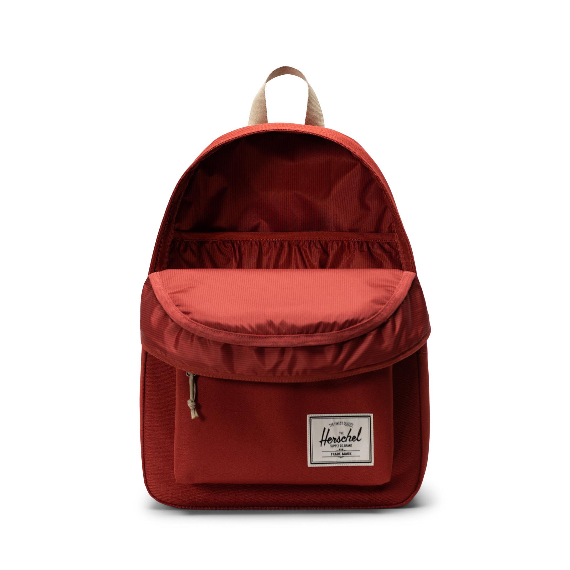 Herschel Sırt Çantası Classic Backpack Red Ochre/White Stitch
