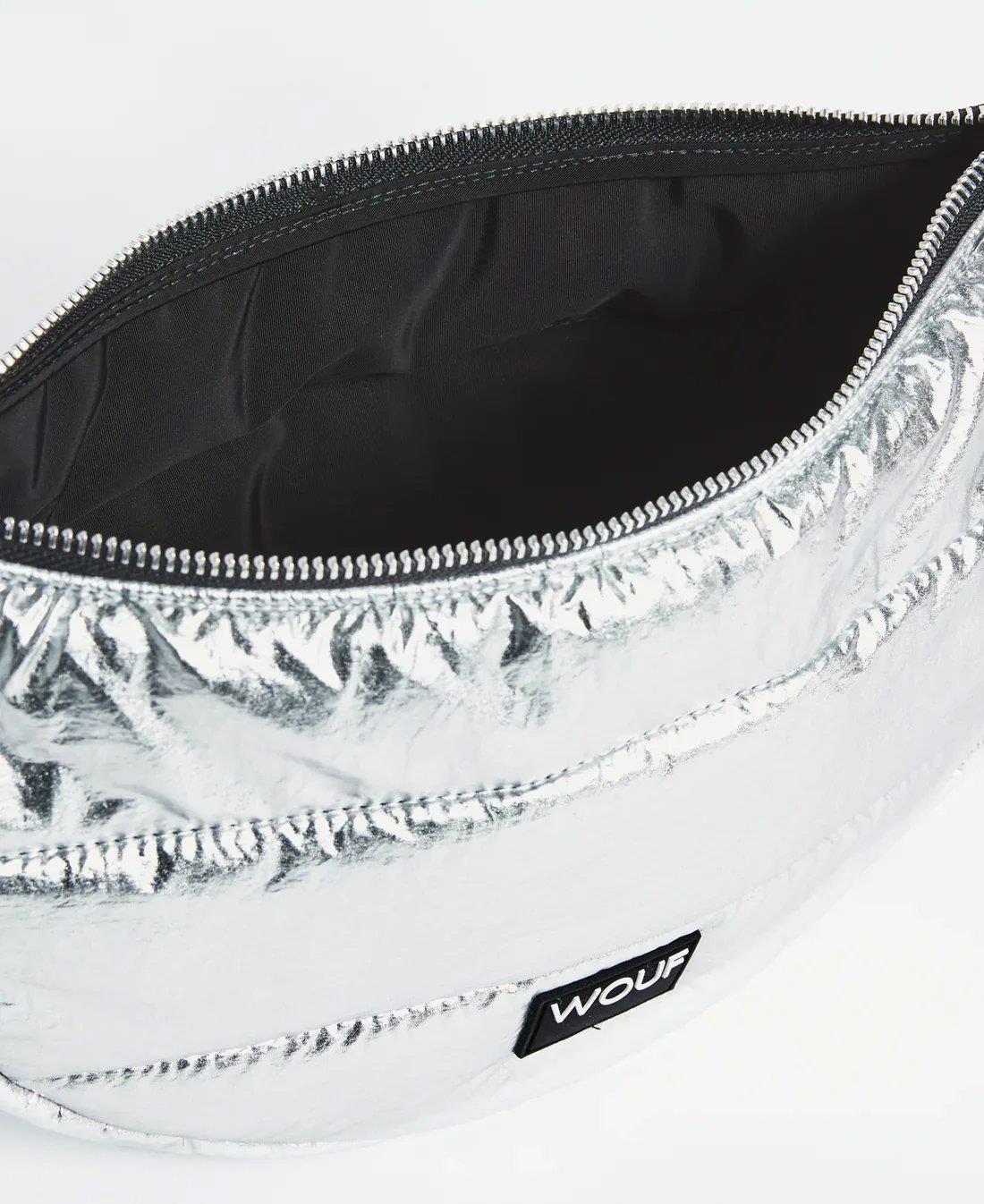 Wouf Omuz Çantası Crossbody Bag Quilted Silver