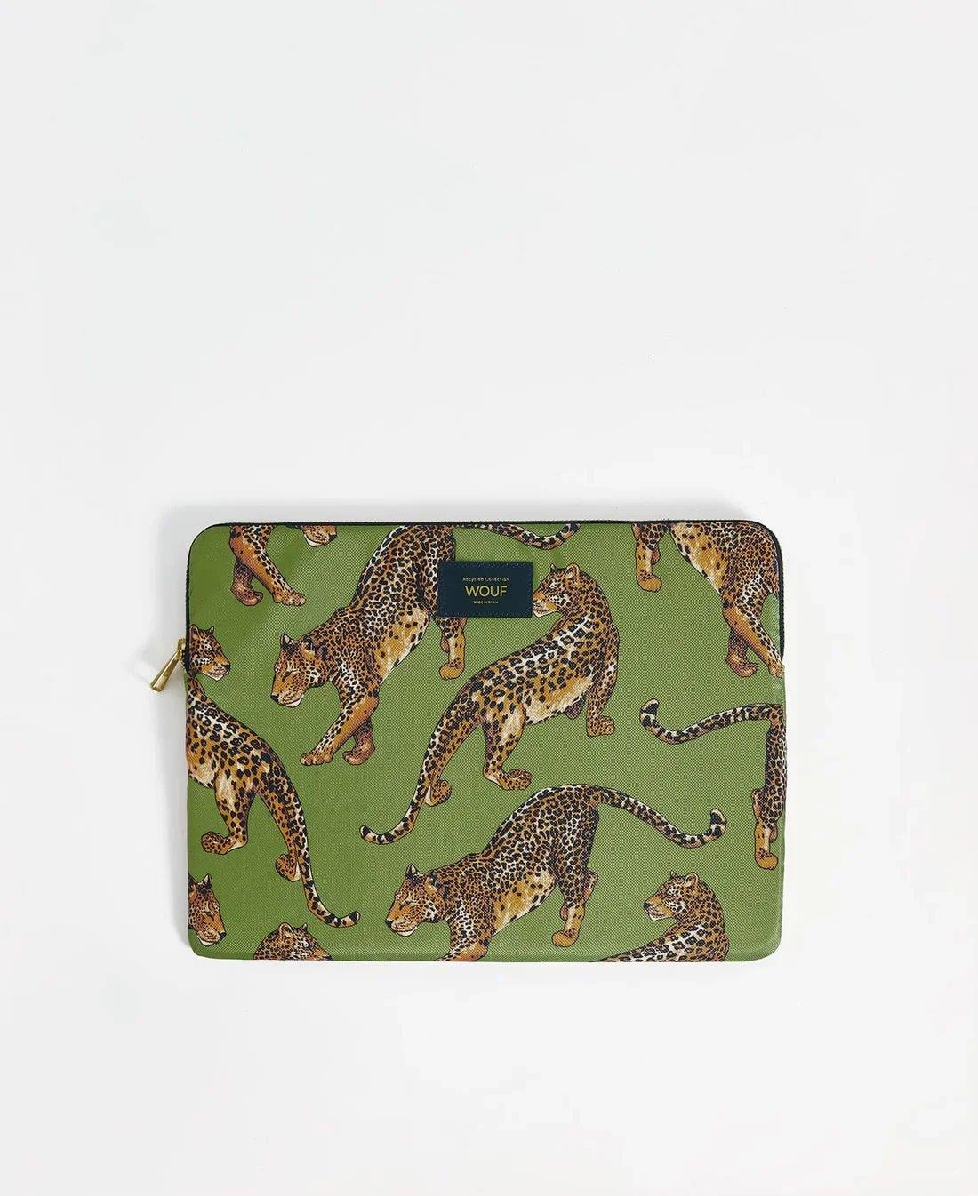Wouf Laptop Kılıfı Daily Olive Leopard 13