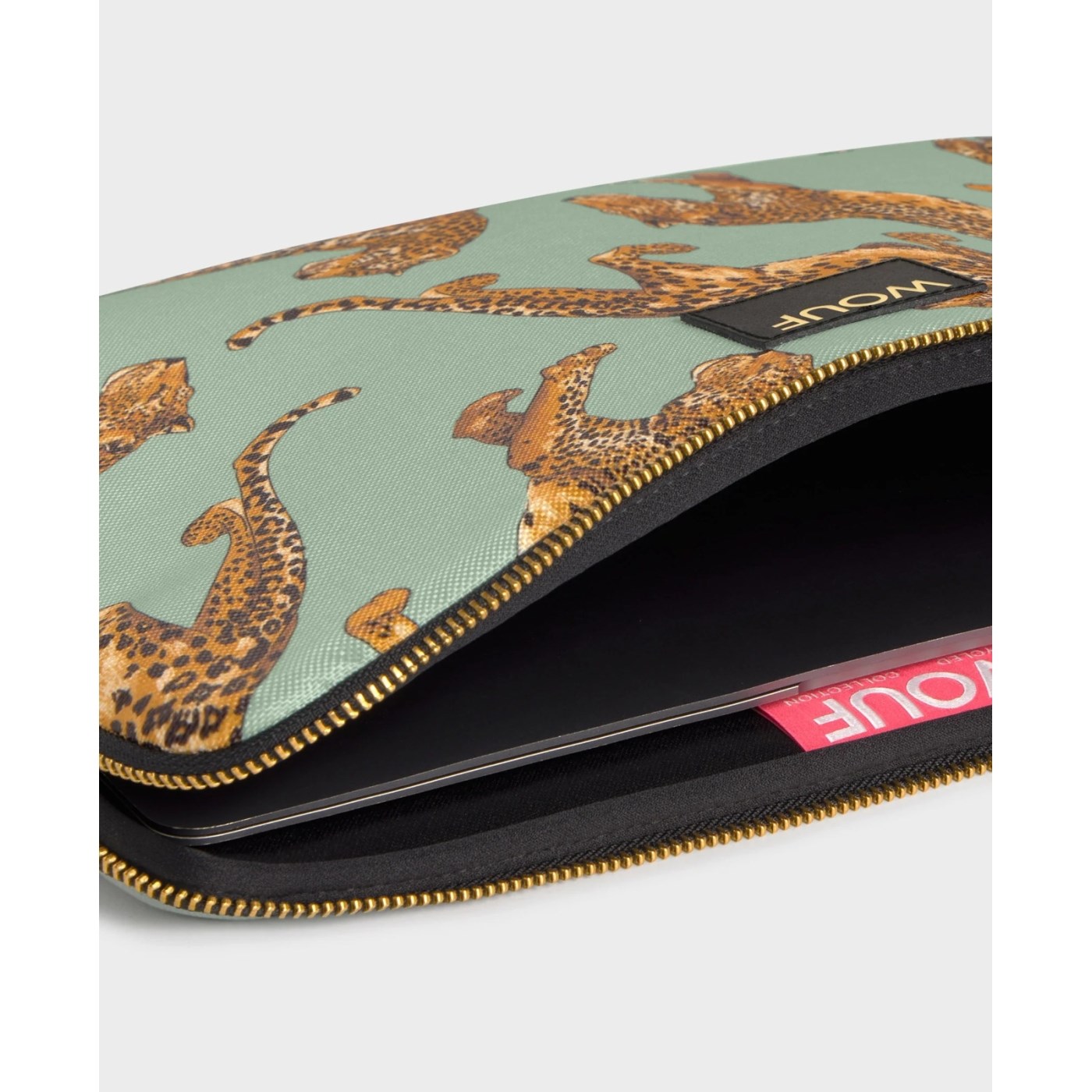 Wouf Laptop Kılıfı Emerald Leopard 15