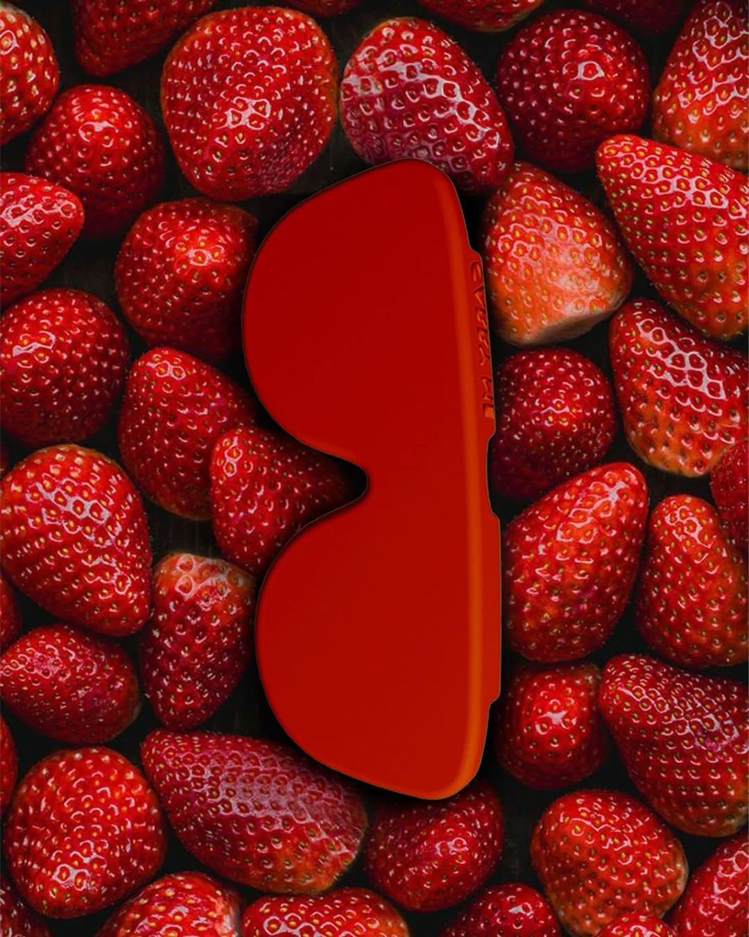 Carry Me Case Silikon Gözlük Kılıfı - Kırmızı