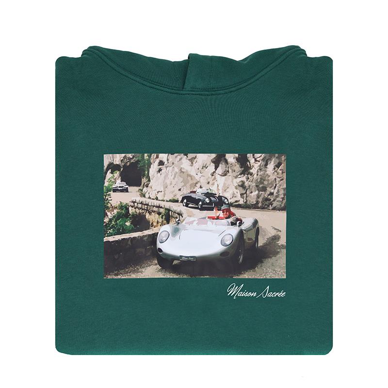 Maison Sacrée Sweatshirt La Turbie Yeşil Baskılı