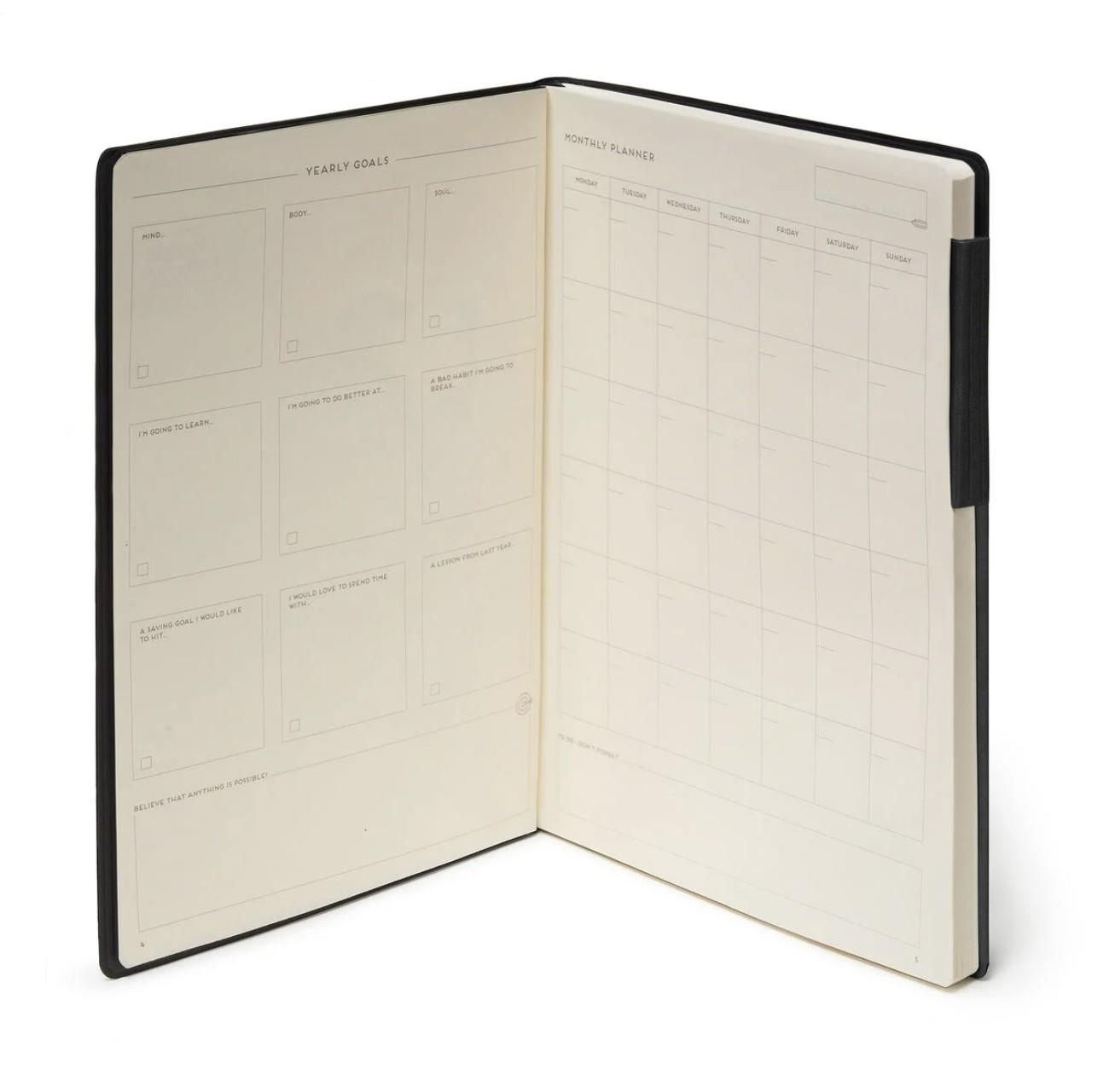 Legami Defter My Notebook Large Çizgisiz Siyah