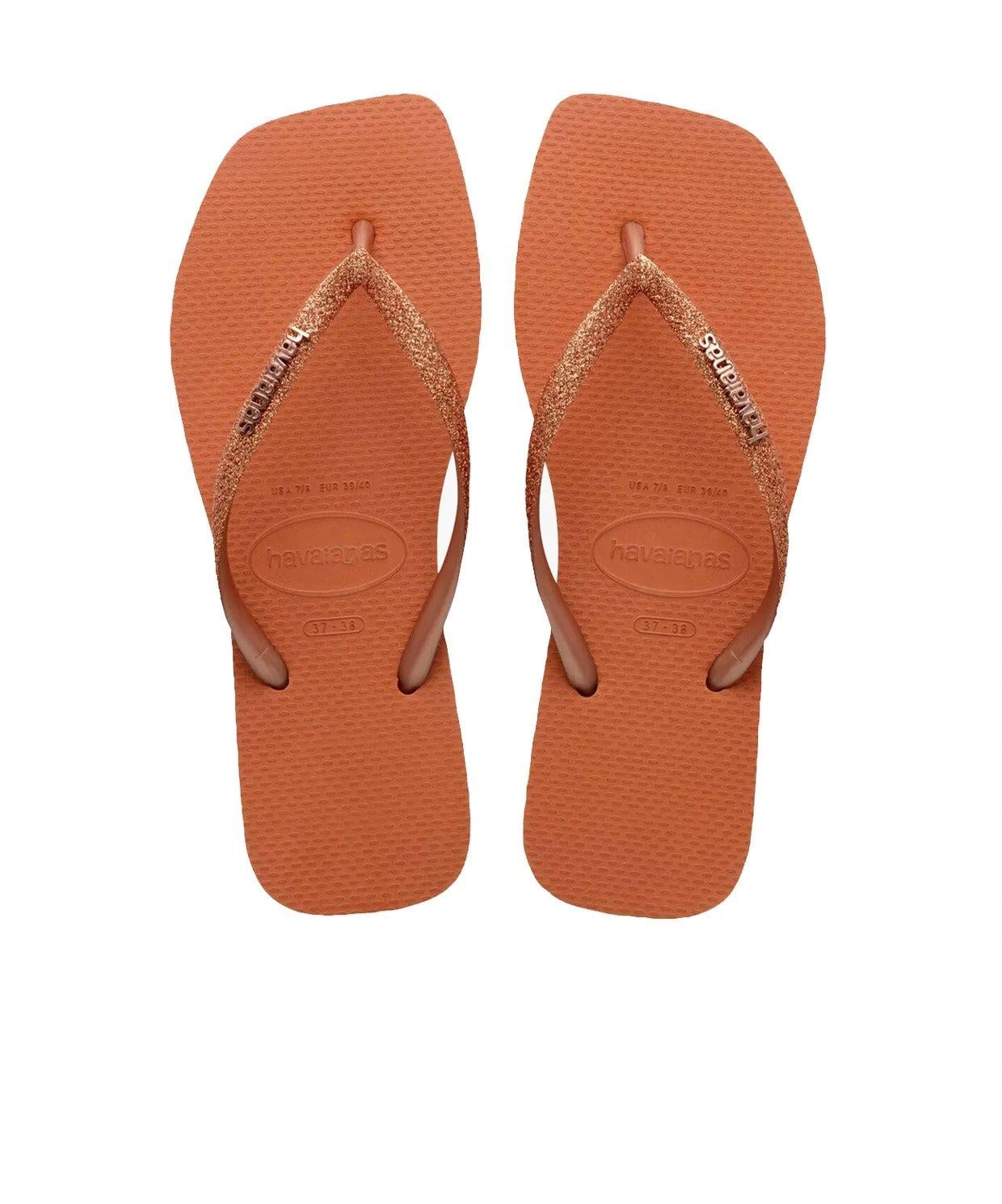Havaianas Parmakarası Terlik Square Glitter Cerrado Orange
