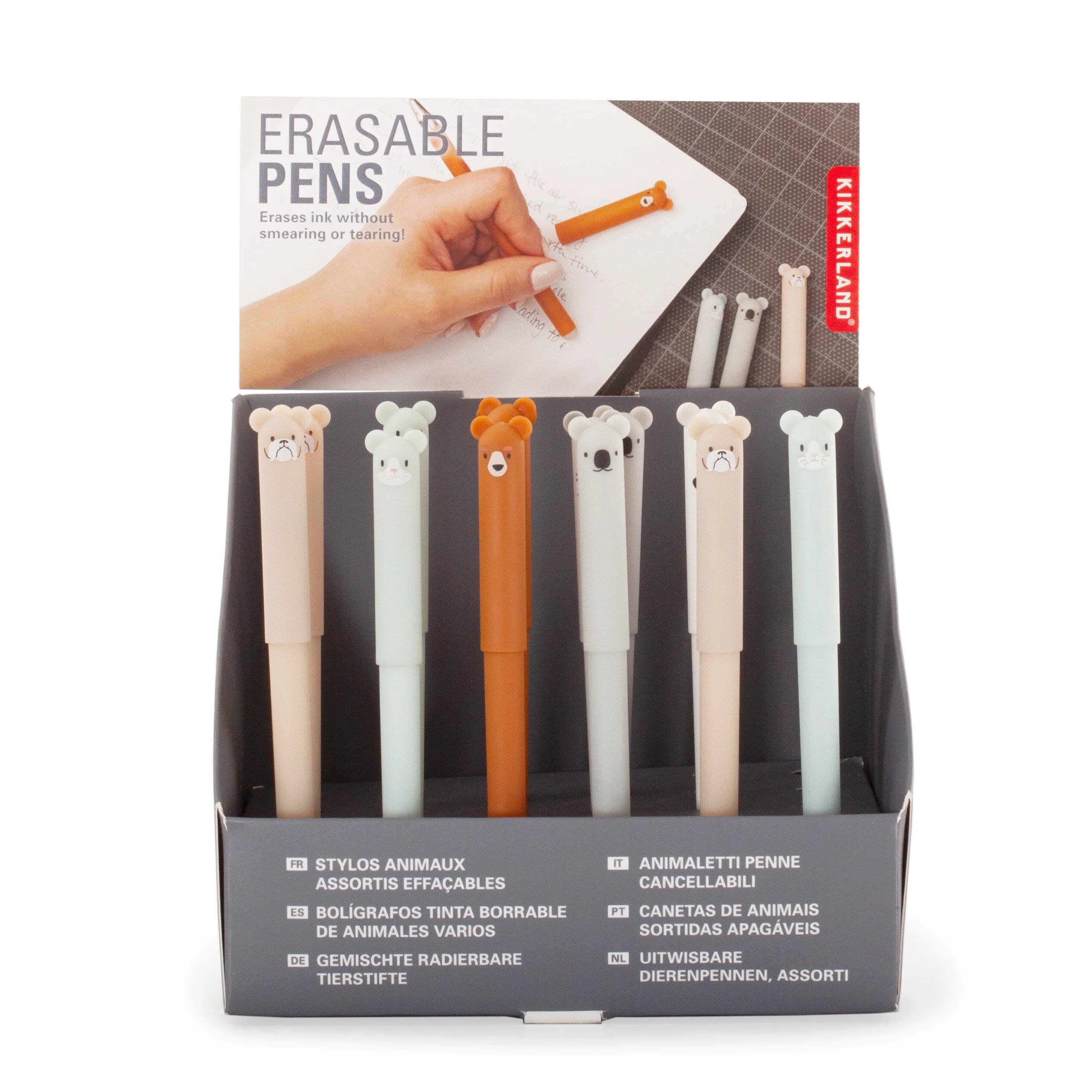 Kikkerland Erasable Animal Pens Silinebilir Kalem Hayvanlar