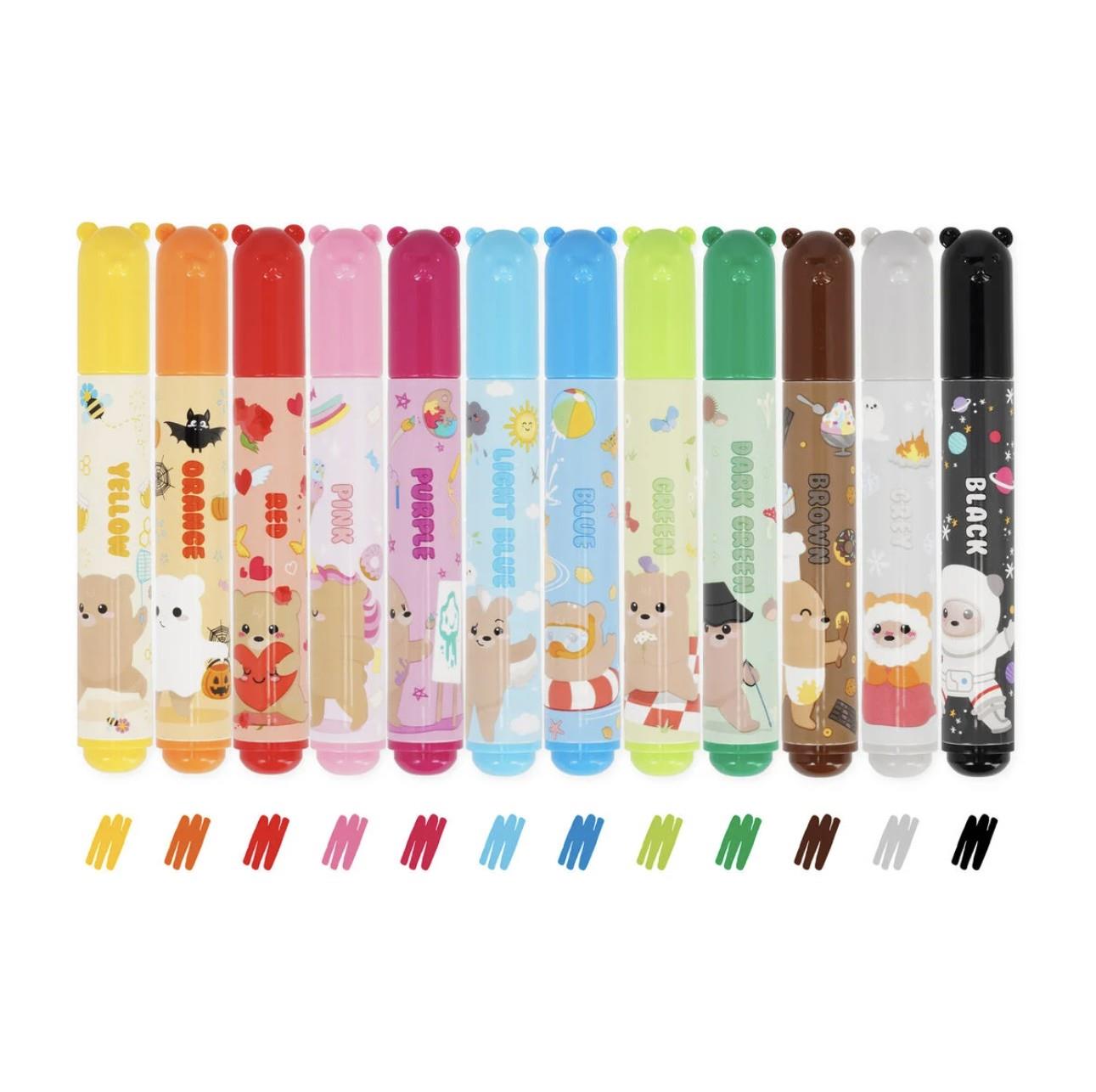 Legami Mini Fosforlu Kalem Seti 6lı Teddy Friends