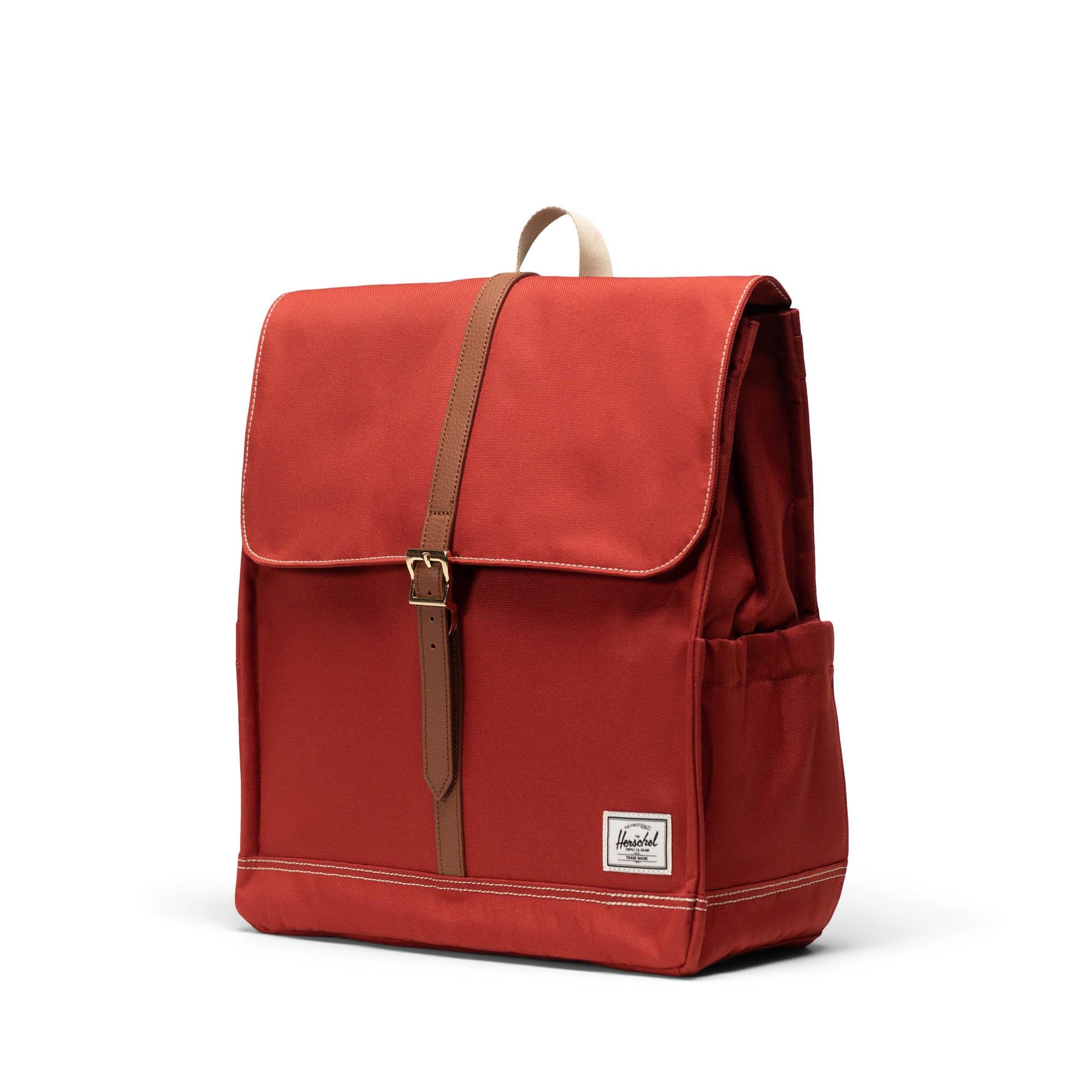 Herschel Sırt Çantası City Backpack Red Ochre/White Stitch