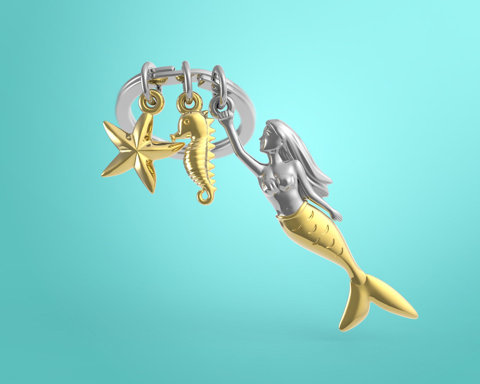 Metalmorphose Anahtarlık Deniz Kızı