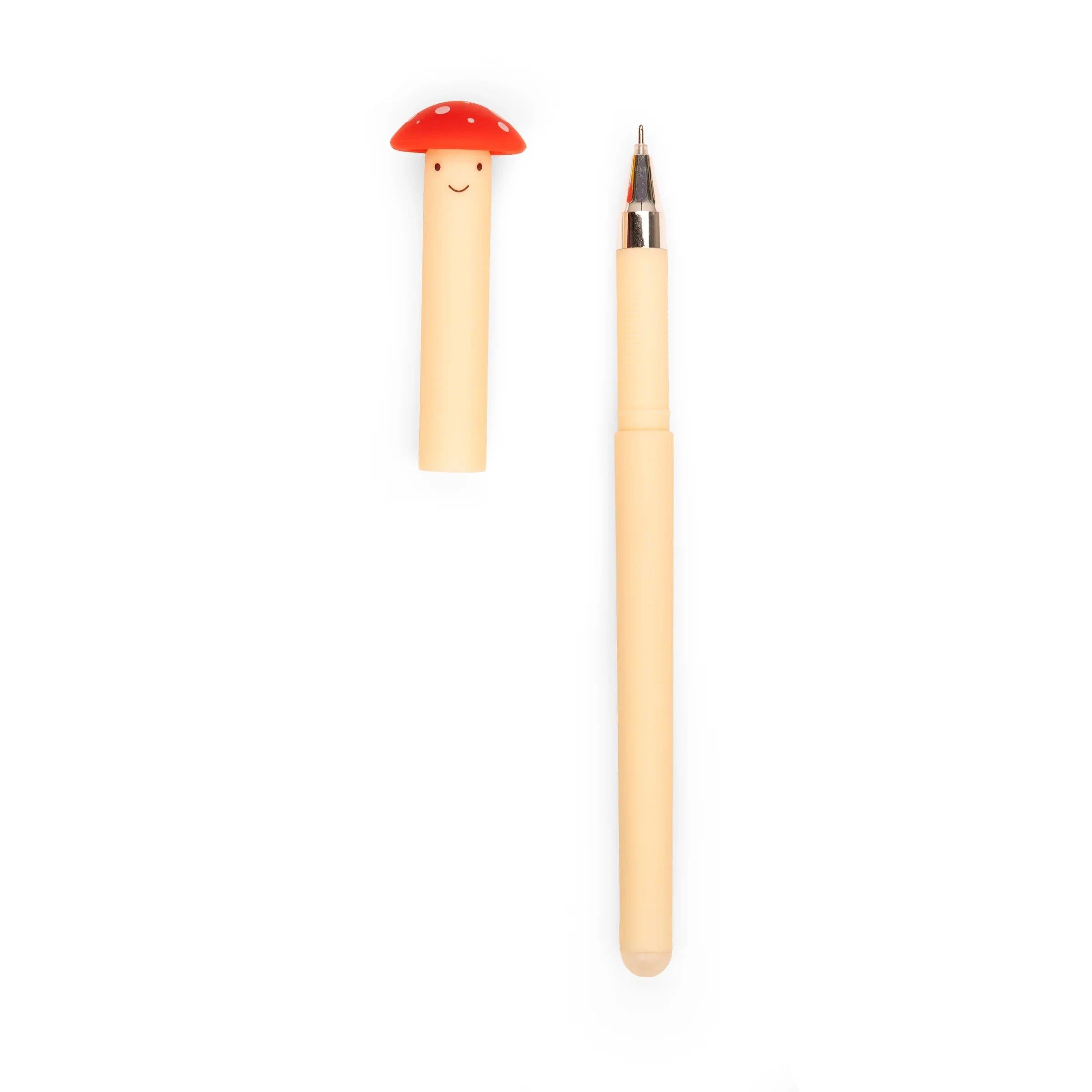 Kikkerland Erasable Mushroom Pen - Silinebilir Mantar Kalem