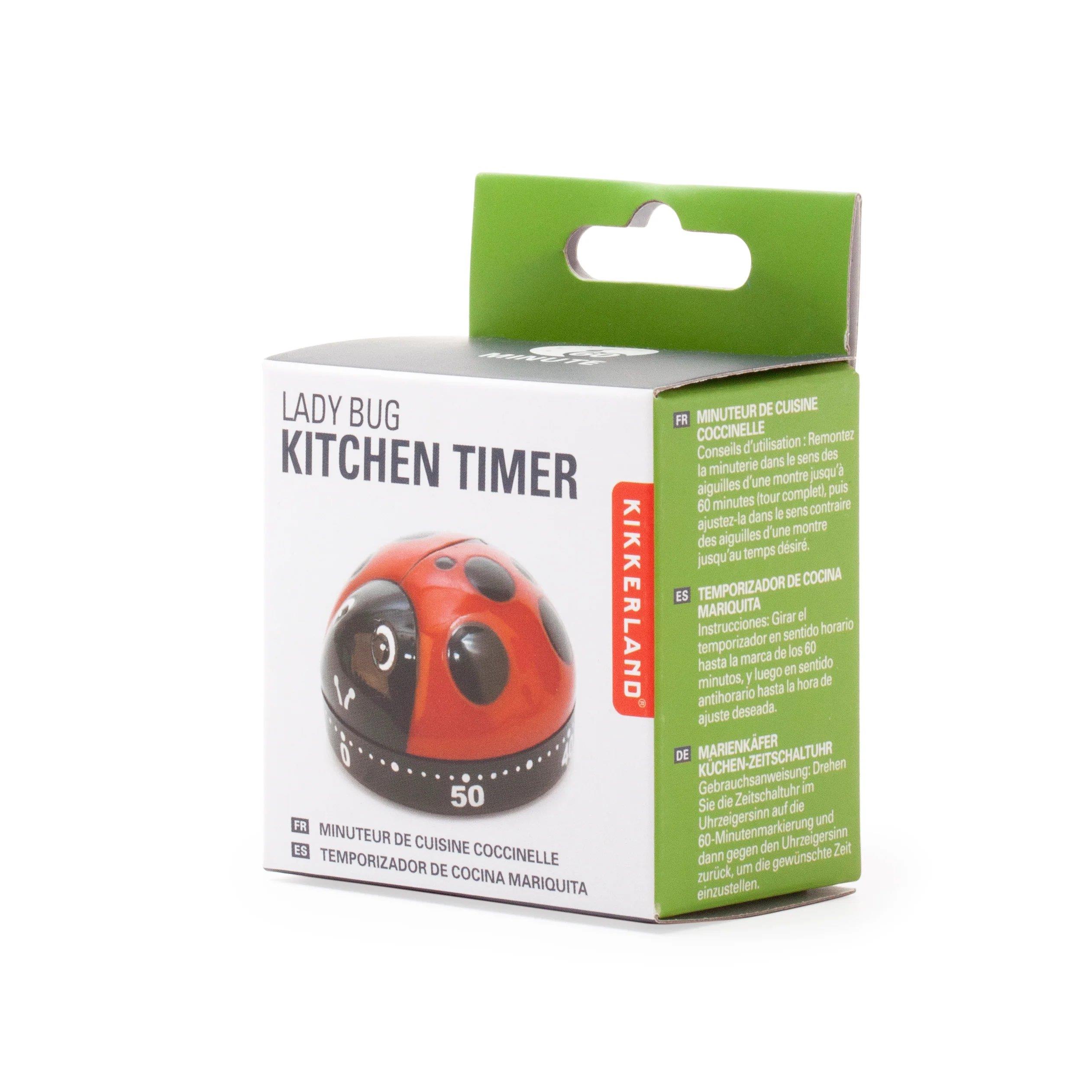 Kikkerland Ladybug Kitchen Timer-Mutfak Zamanlayıcı Uğur Böceği
