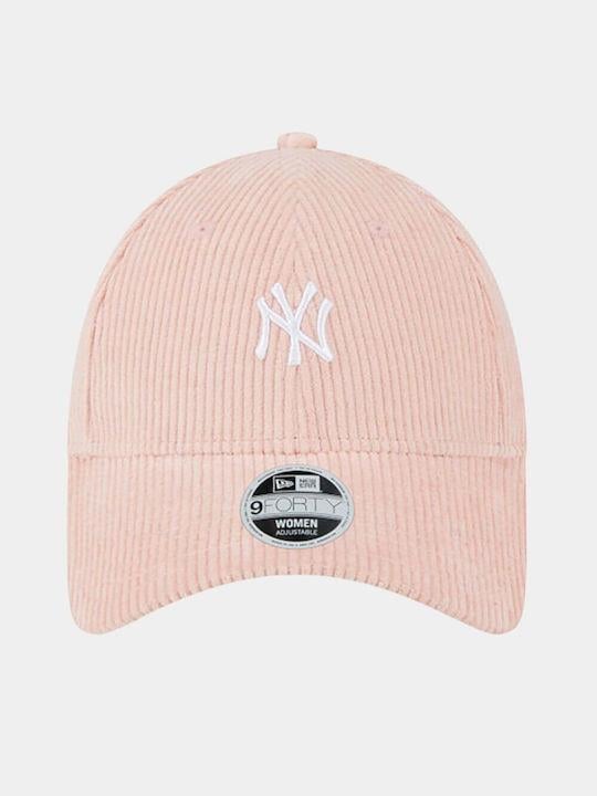 New Era Kadın Şapka 940 Wmns Cord 9Forty New York Yankees Pink