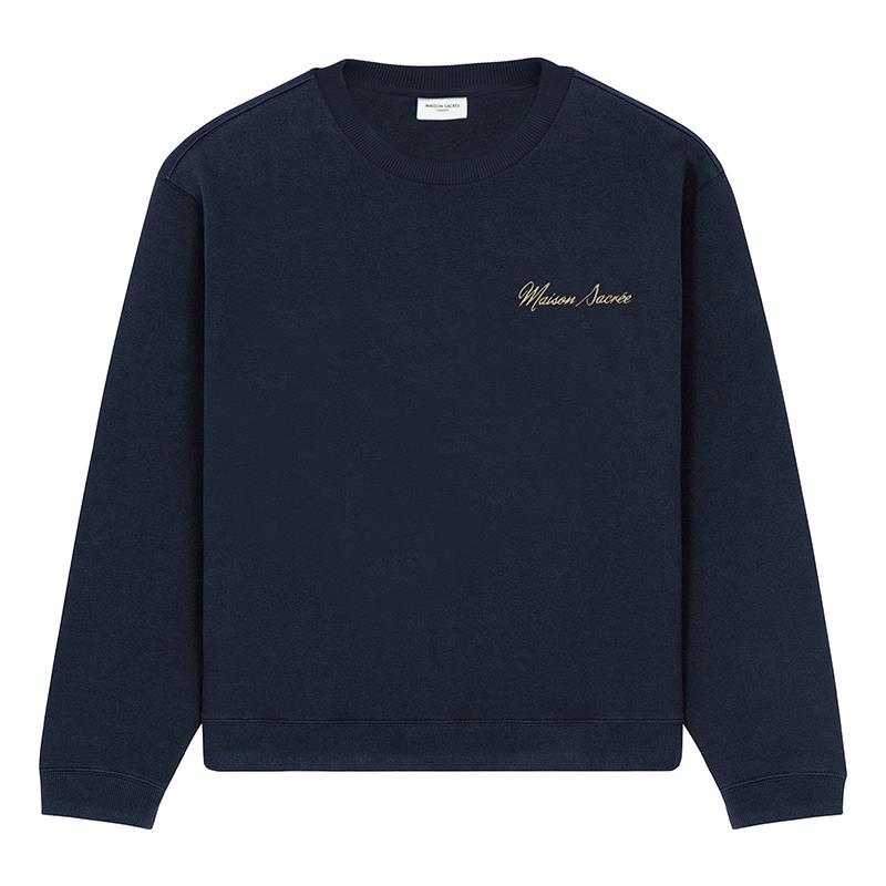 Maison Sacrée Sweatshirt Basic Lacivert