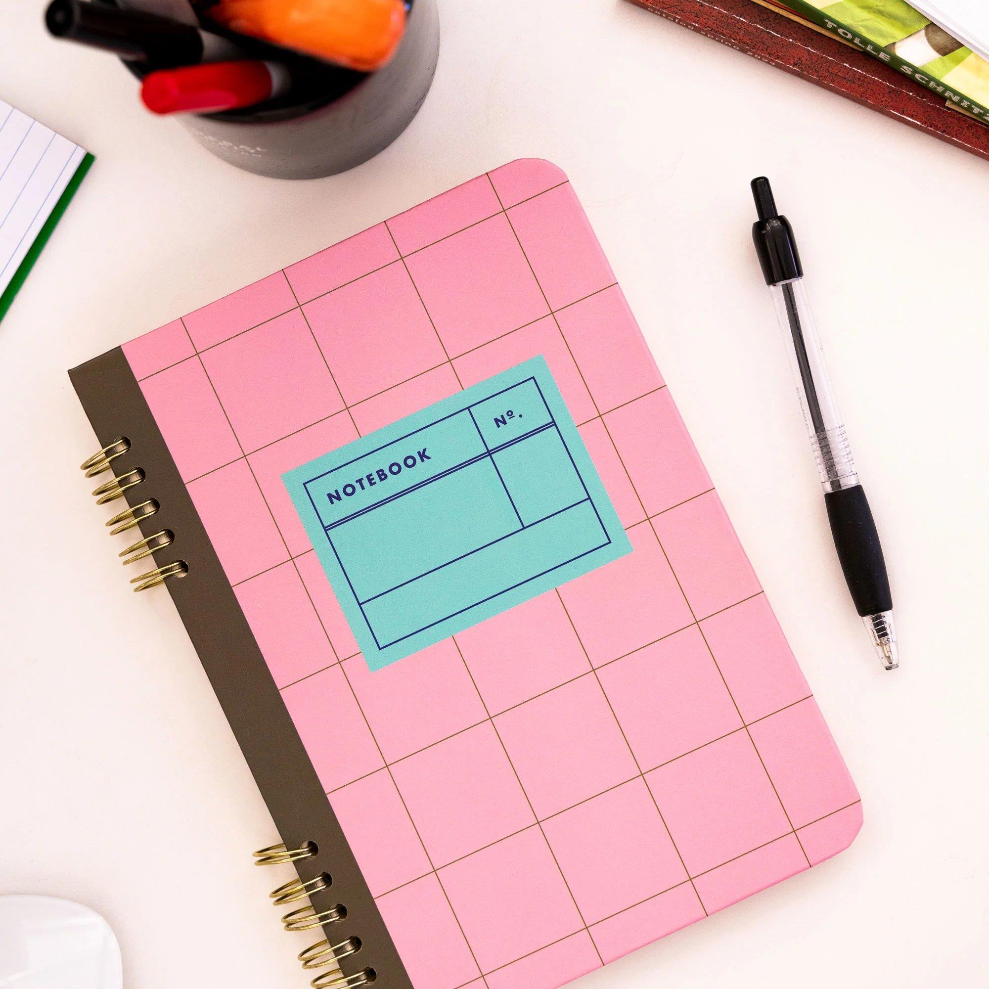 Kikkerland Spiral Bound A5 Notebook-Spriralli A5 Defter