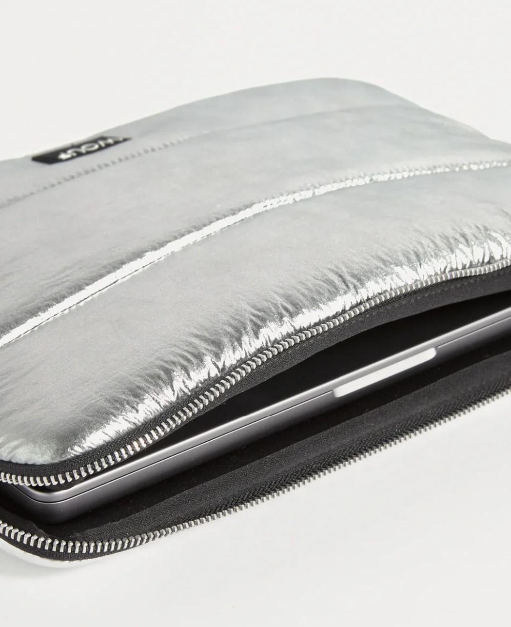 Wouf Laptop Kılıfı Quilted Silver Glossy 13