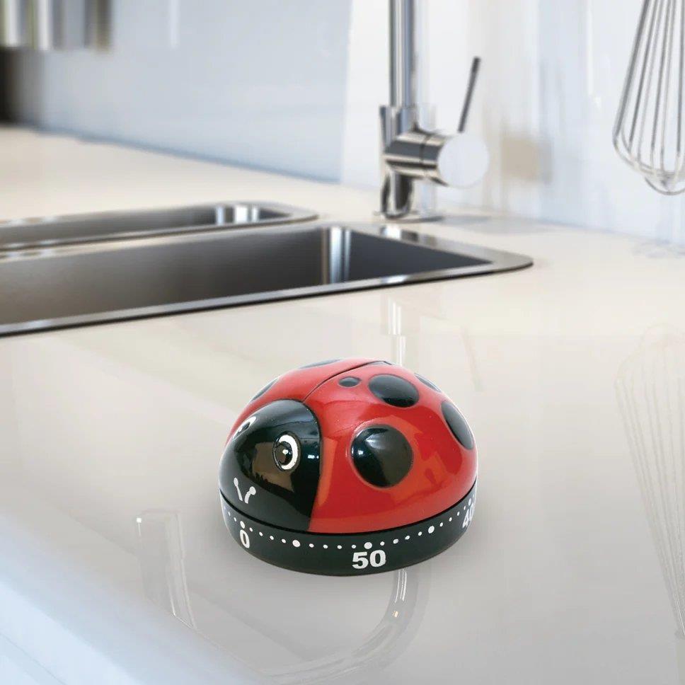 Kikkerland Ladybug Kitchen Timer-Mutfak Zamanlayıcı Uğur Böceği