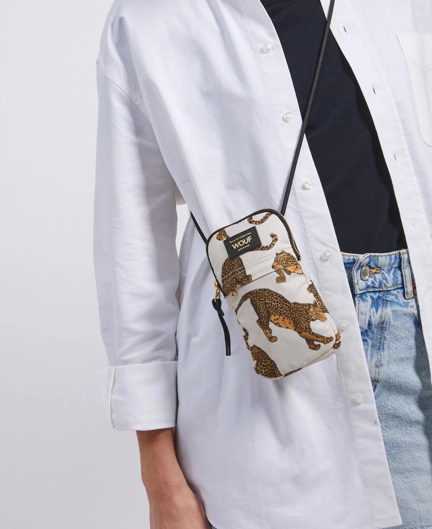 Wouf Telefon Çantası Crossbody Phone Bag Daily The Leopard