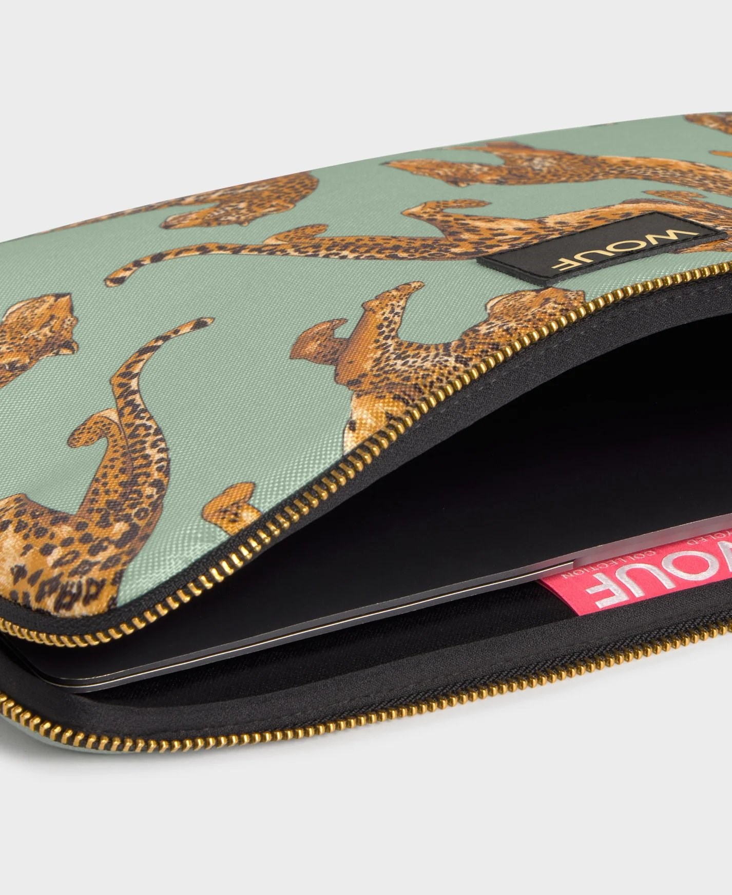 Wouf Laptop Kılıfı Daily Collection Emerald Leopard 13